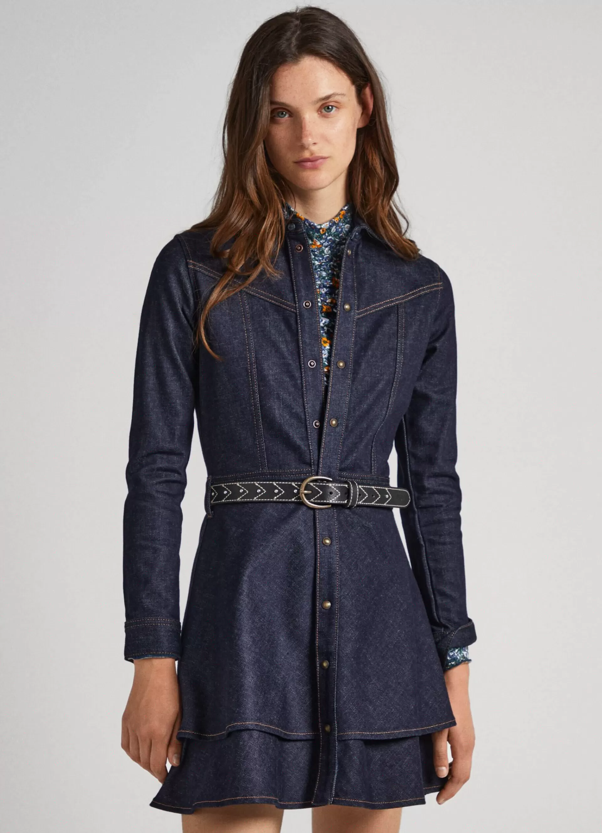 Dresses & Jumpsuits*Women Pepe Jeans 2-LAYER DRESS Denim