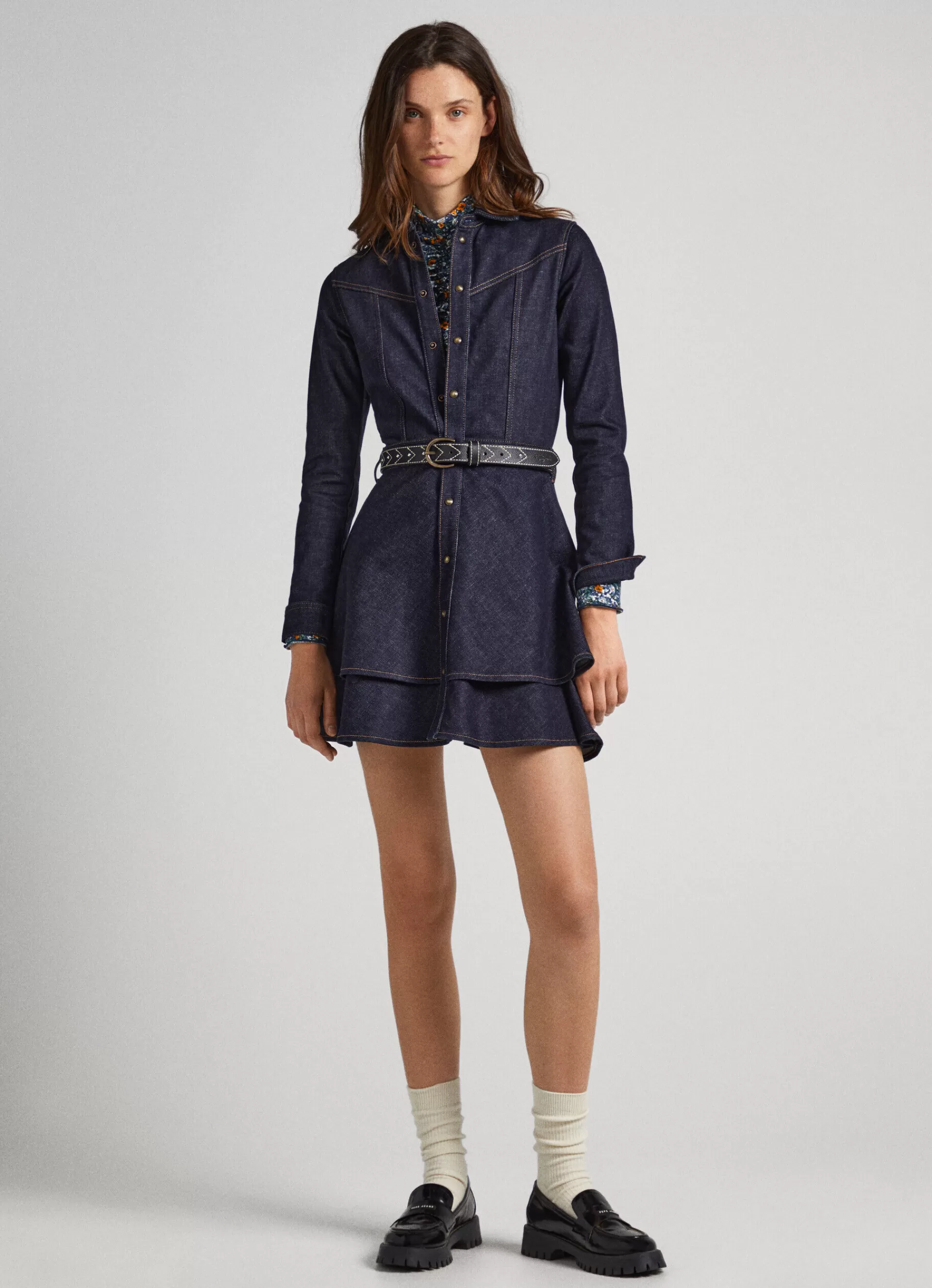 Dresses & Jumpsuits*Women Pepe Jeans 2-LAYER DRESS Denim