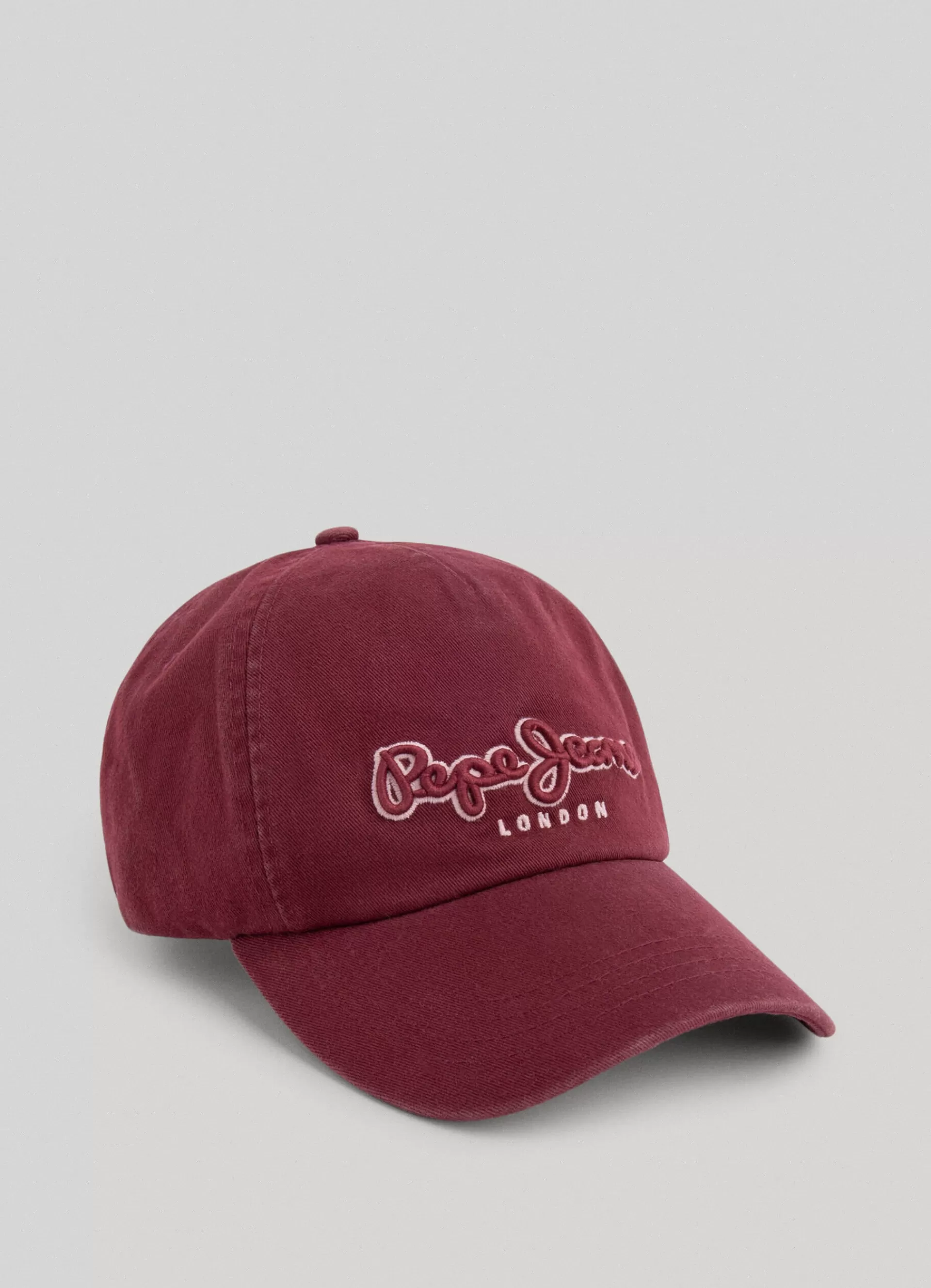 Hats & Caps*Women | Men Pepe Jeans 3D EMBROIDERED LOGO CAP Burgundy Red