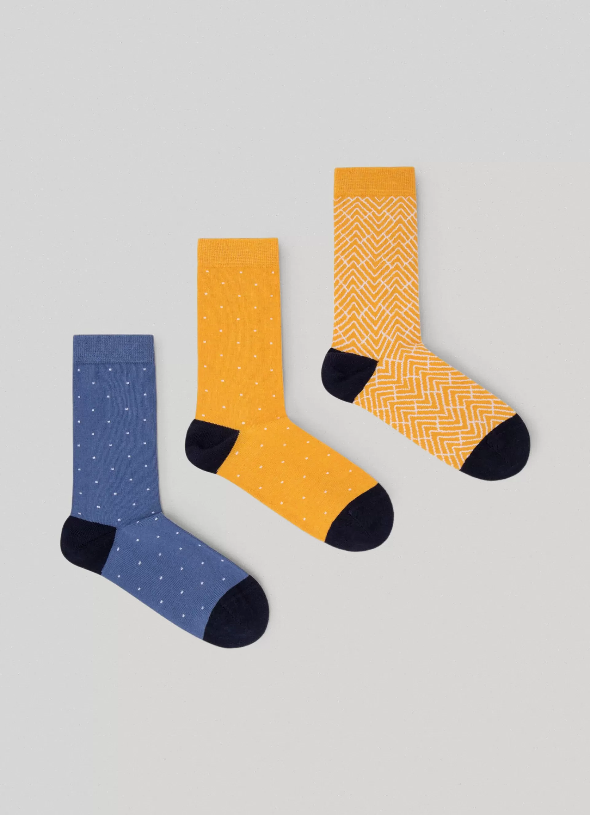 Underwear*Women Pepe Jeans 3-PACK GEOMETRIC CREW SOCKS Ochre Yellow