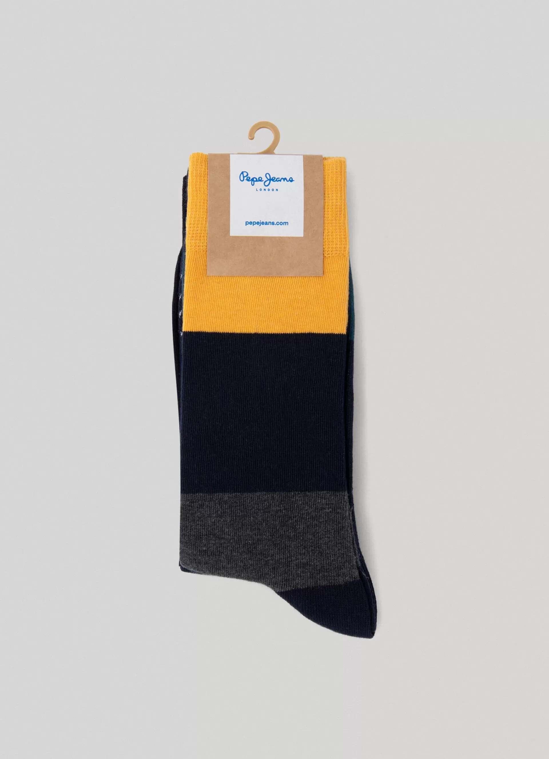 Underwear*Men Pepe Jeans 3-PACK MIXED CREW SOCKS Ochre Yellow