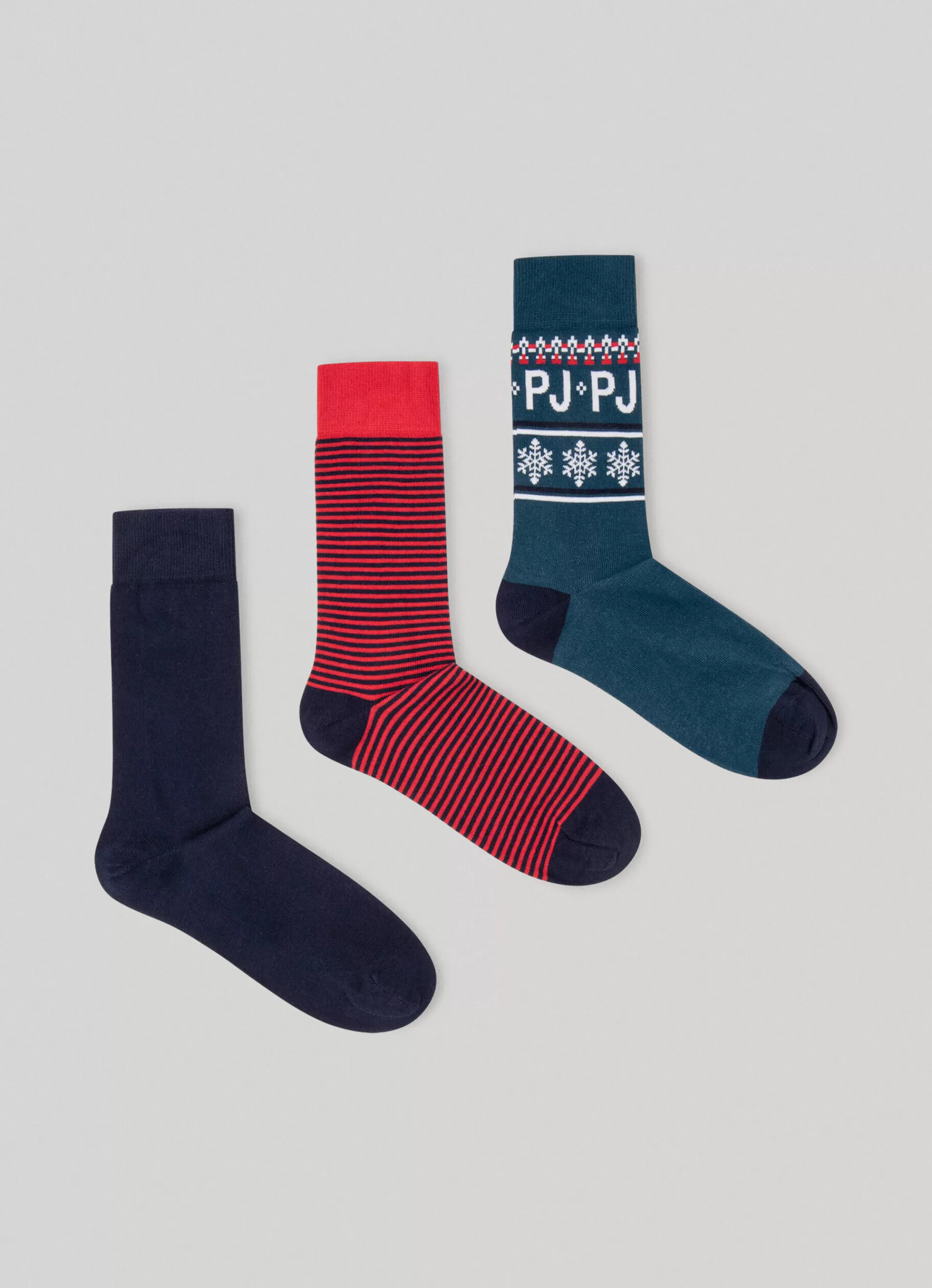 Underwear*Men Pepe Jeans 3-PACK MIXED CREW SOCKS Green