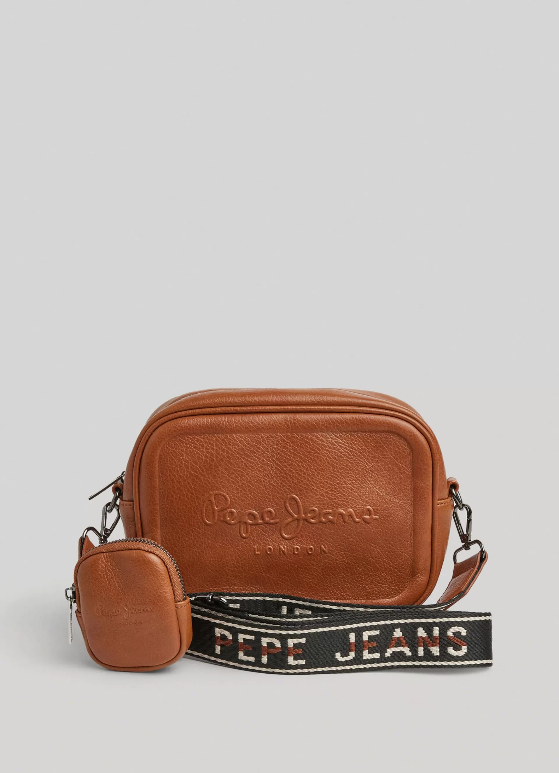 Bags & Backpacks*Women Pepe Jeans ADJUSTABLE HANDLE CAMERA BAG Nut Brown