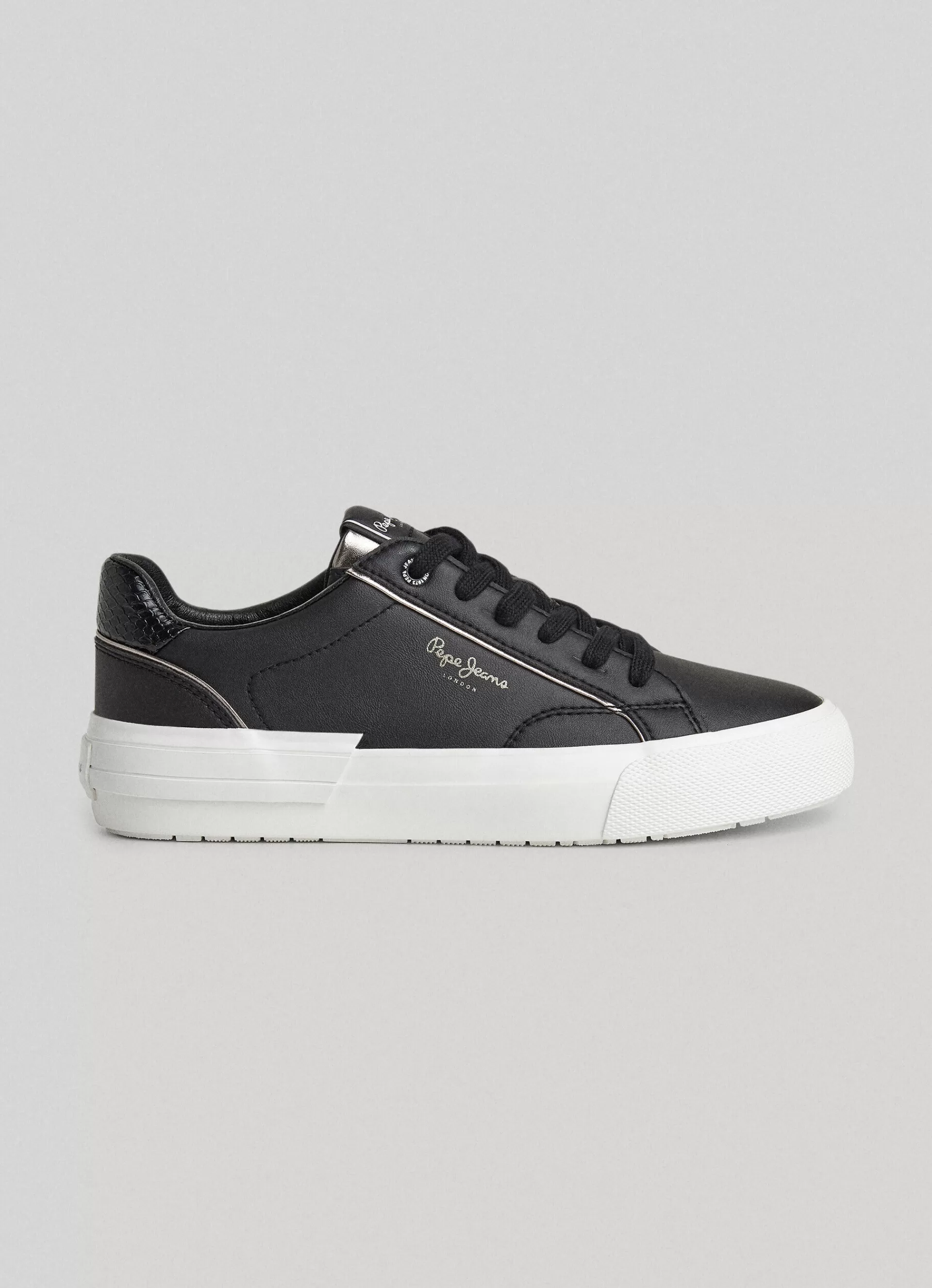 Sneakers*Women Pepe Jeans ALLEN LOW BASIC TRAINERS Black