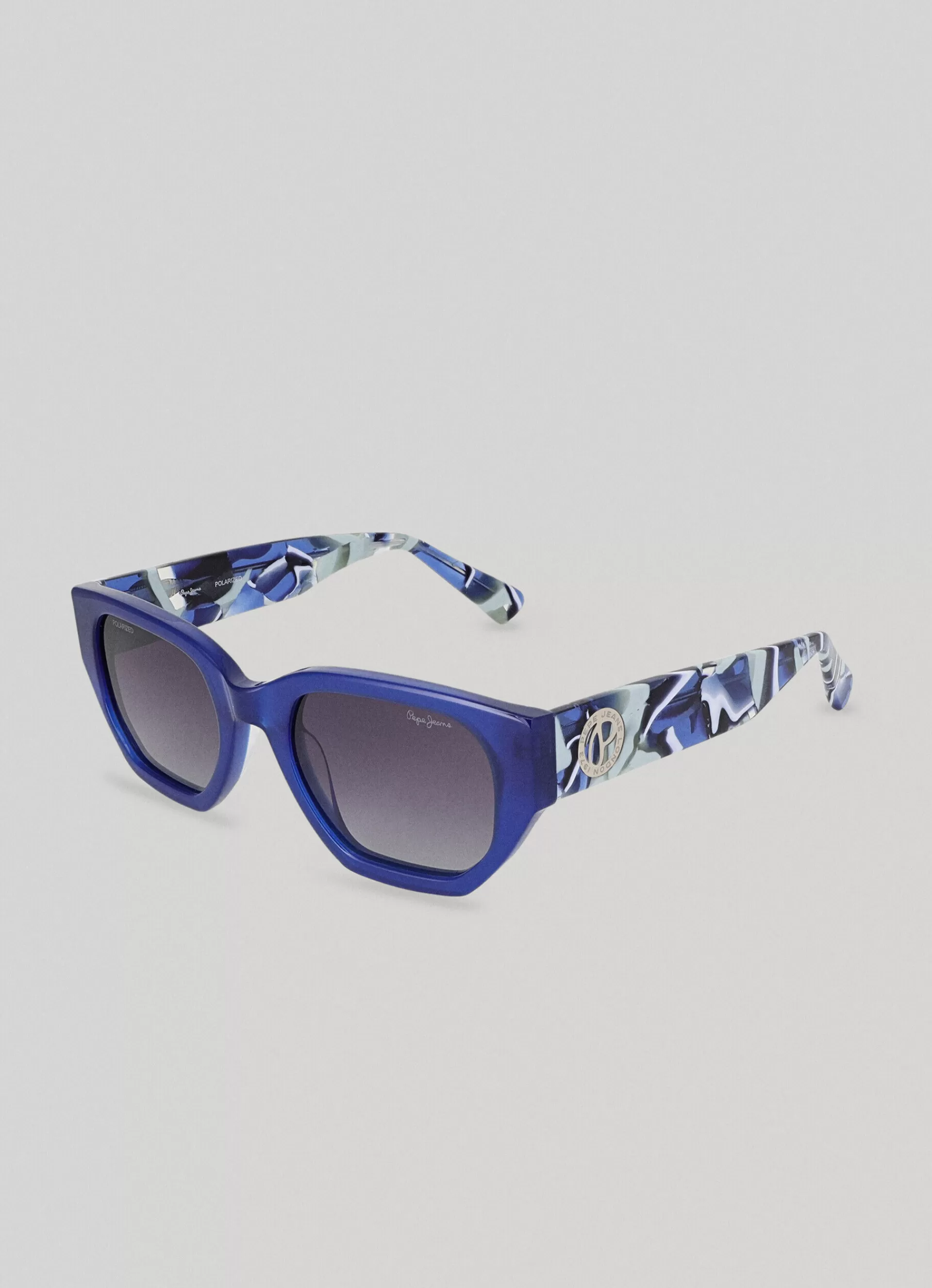 Sunglasses*Women Pepe Jeans ANGLULAR SUNGLASSES Navy