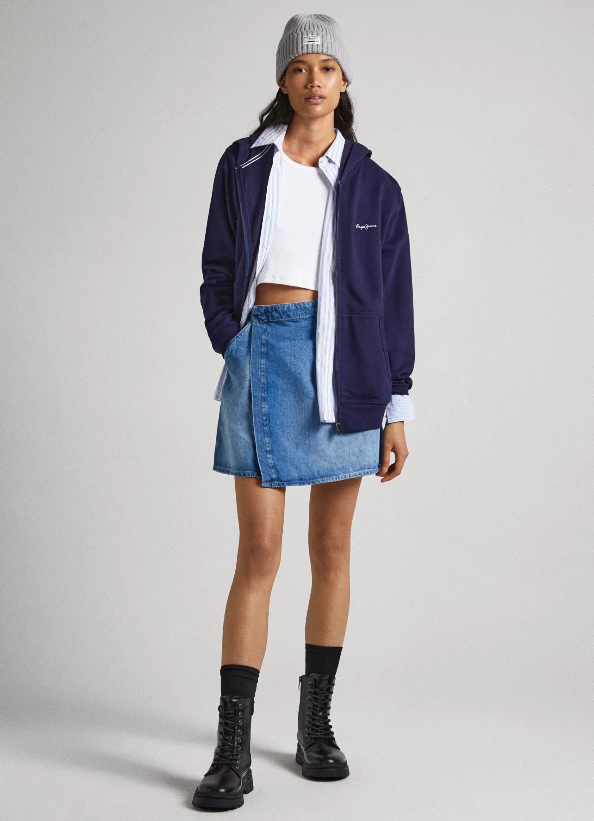 Skirts & Shorts*Women Pepe Jeans ASYMMETRICAL SKIRT Denim