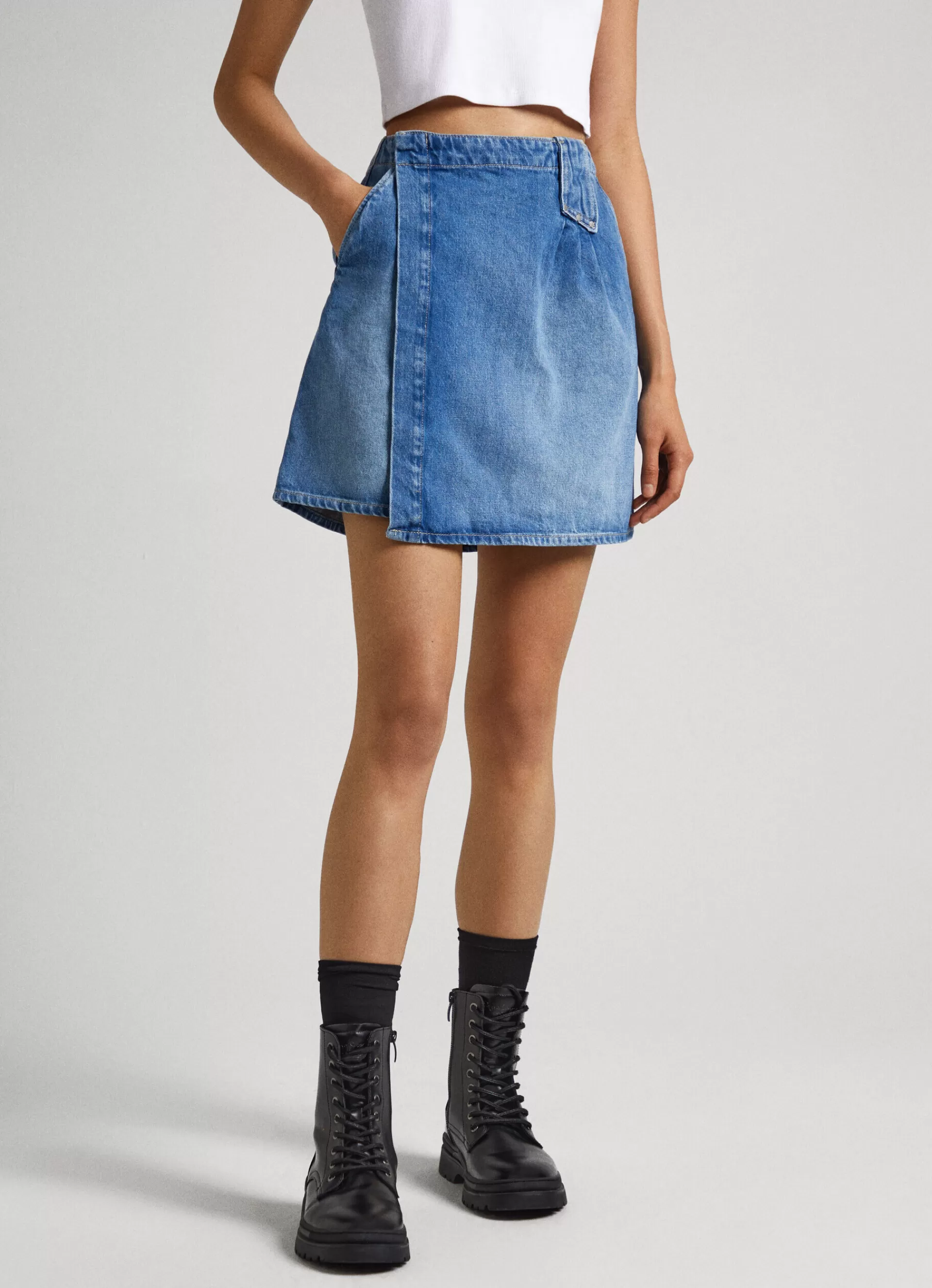 Skirts & Shorts*Women Pepe Jeans ASYMMETRICAL SKIRT Denim