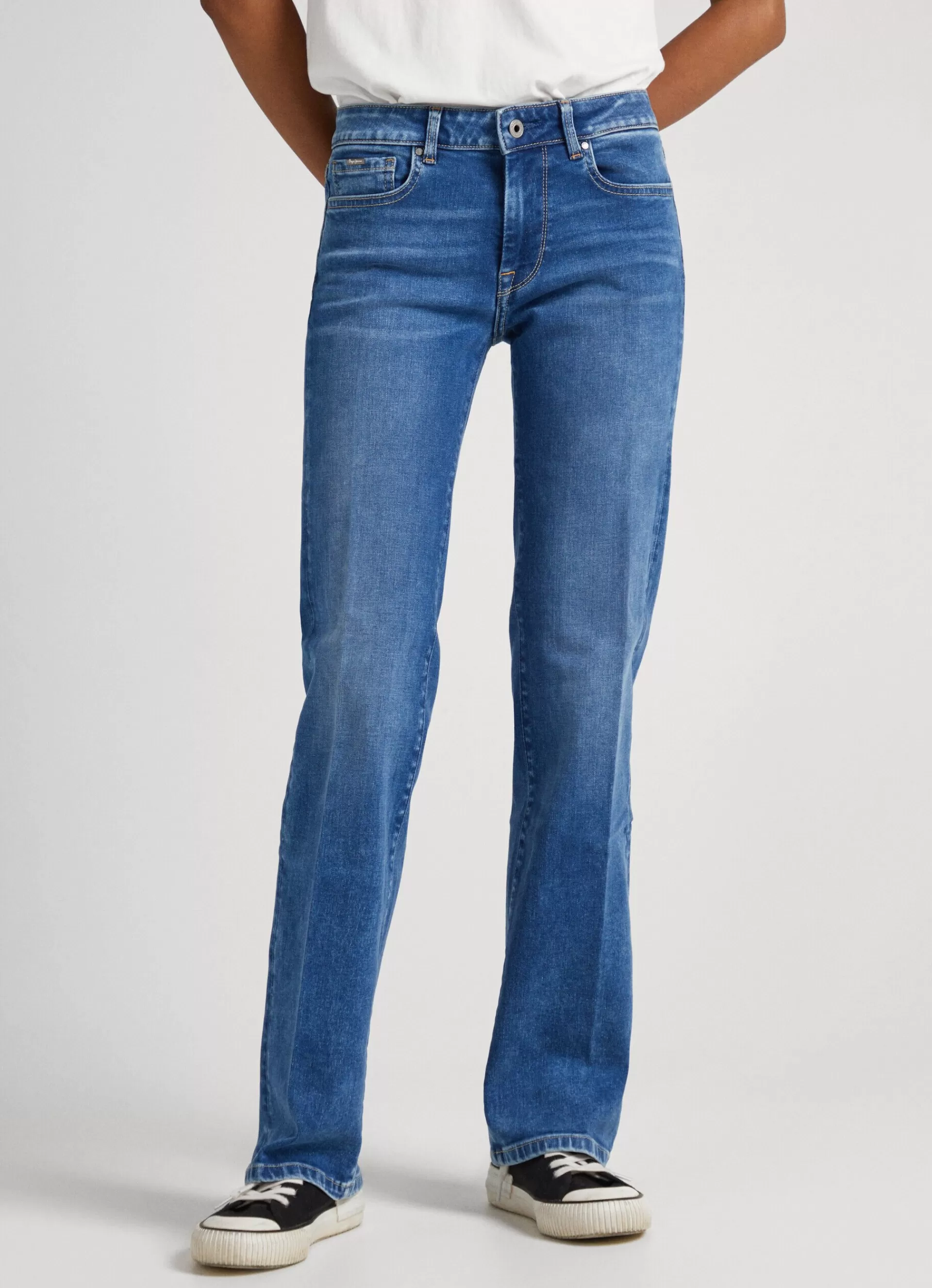 Flare & Bootcut | Jeans*Women Pepe Jeans AUBREY SLIM FIT MID-RISE JEANS Denim