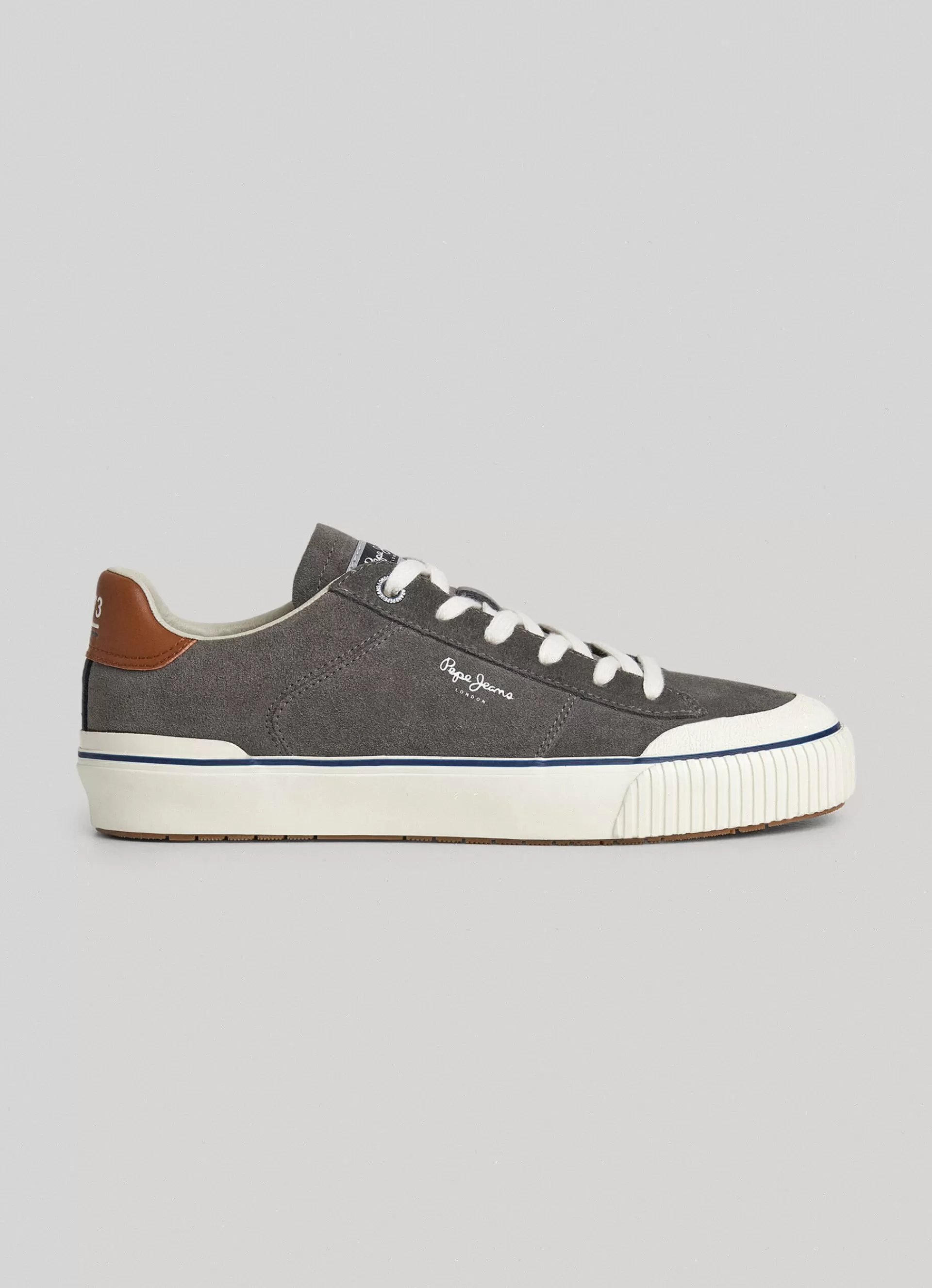 Sneakers*Men Pepe Jeans BEN OVERDRIVE SUEDE TRAINERS Grey