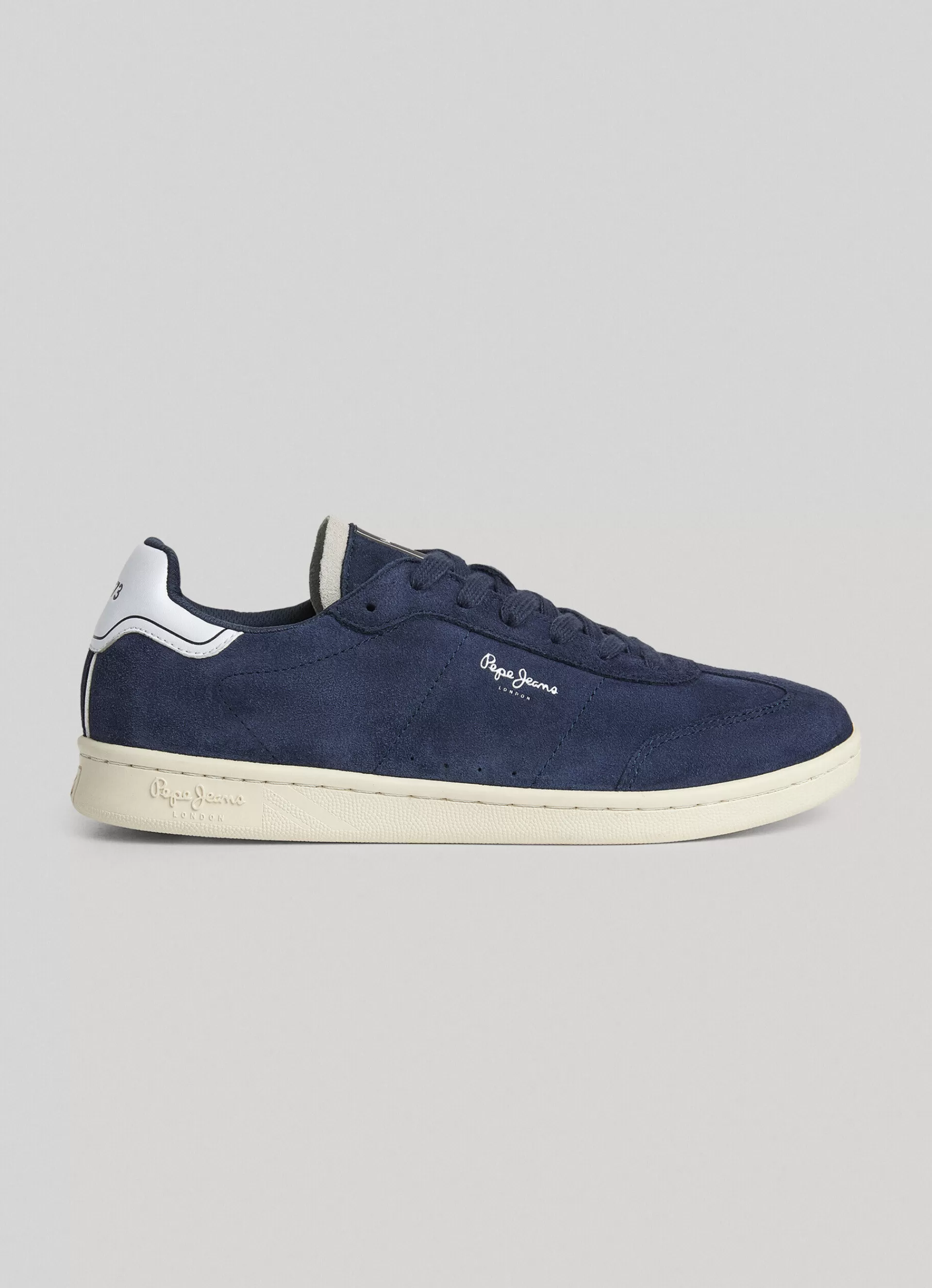 Sneakers*Men Pepe Jeans BEVIS PLAYER SUEDE TRAINERS Navy