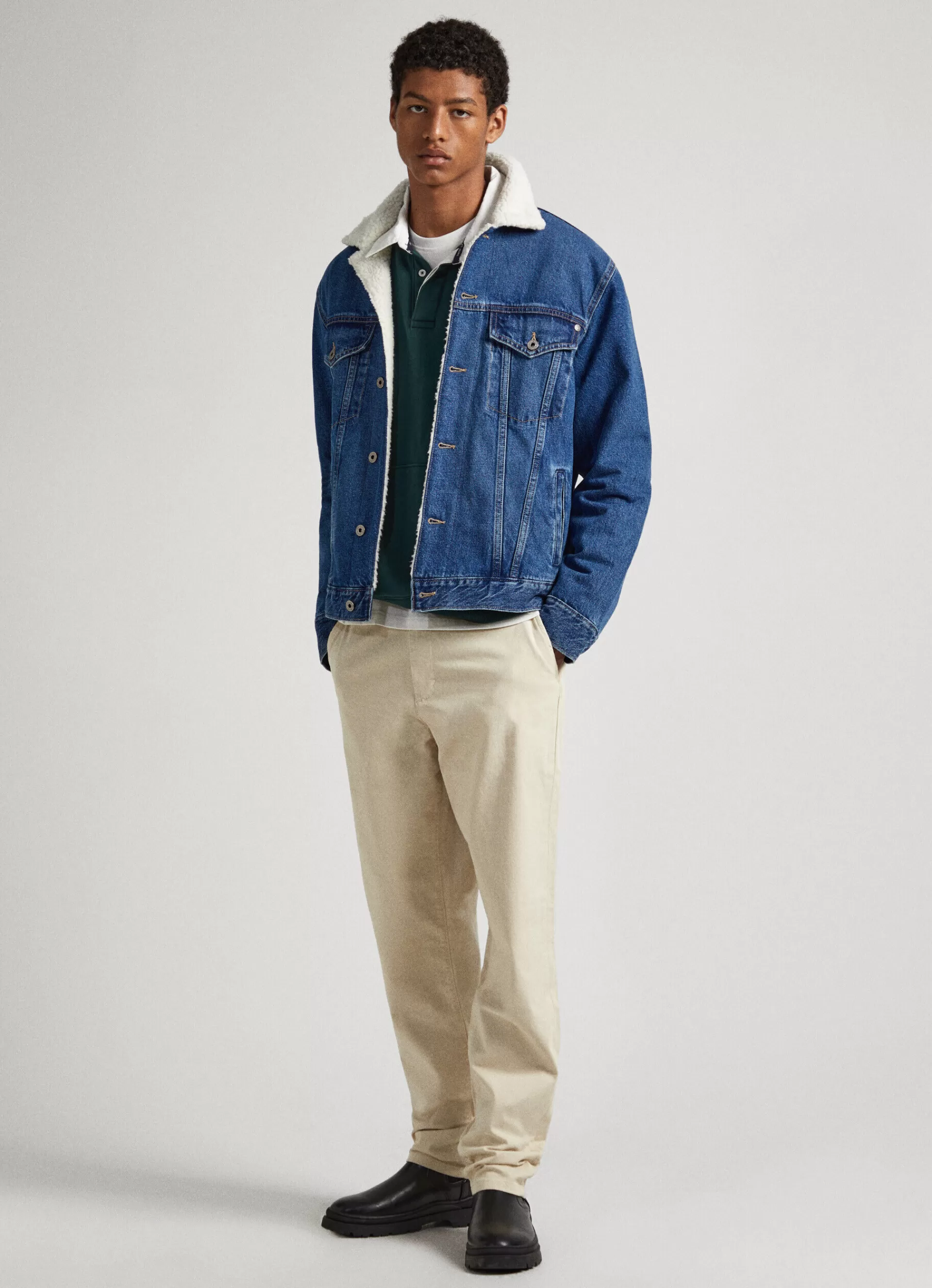 Coats & Jackets*Men Pepe Jeans BORG-LINED JACKET Denim