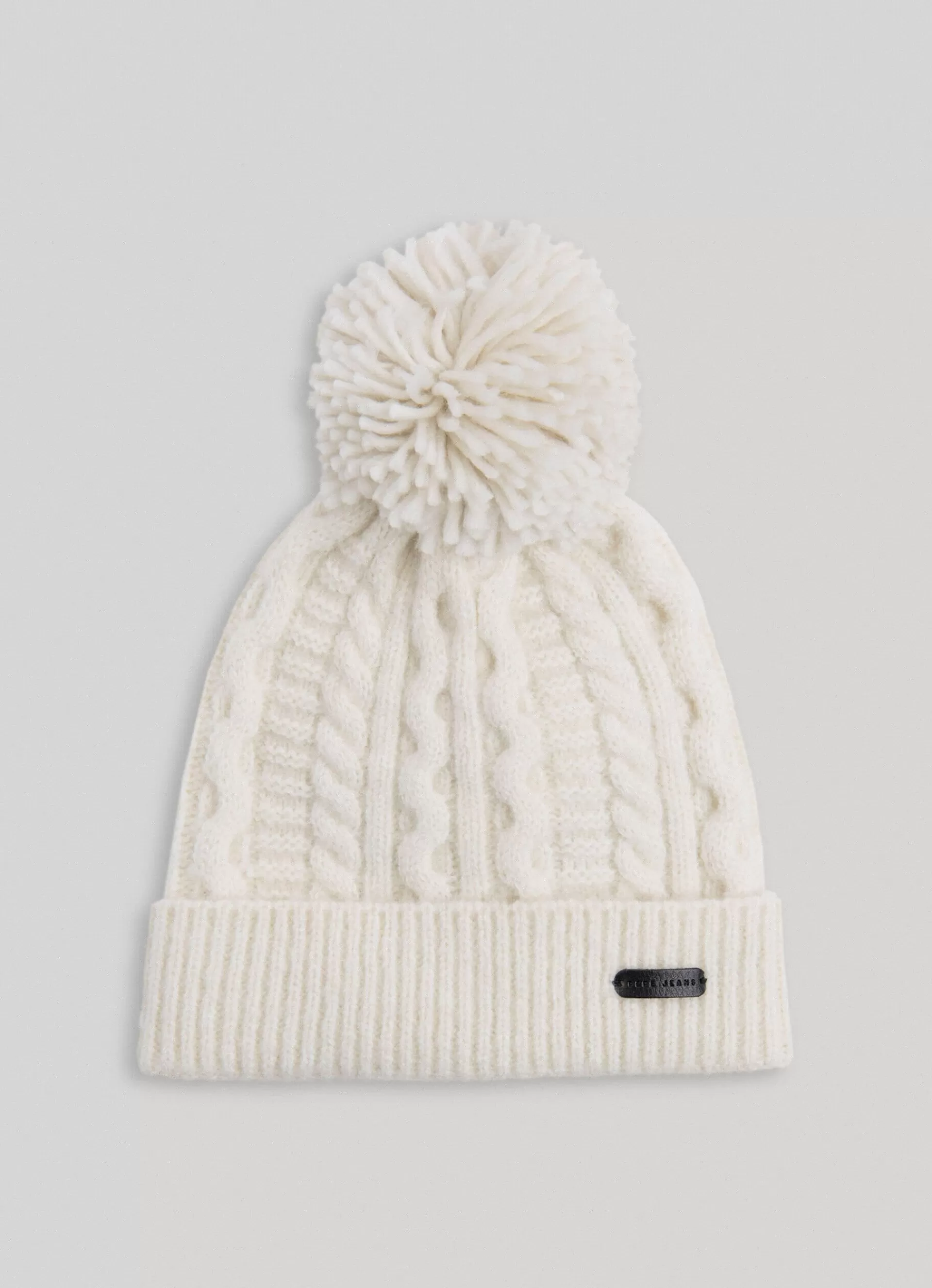 Accessories*KIDS Pepe Jeans BRAIDED CABLE KNIT HAT Mousse White