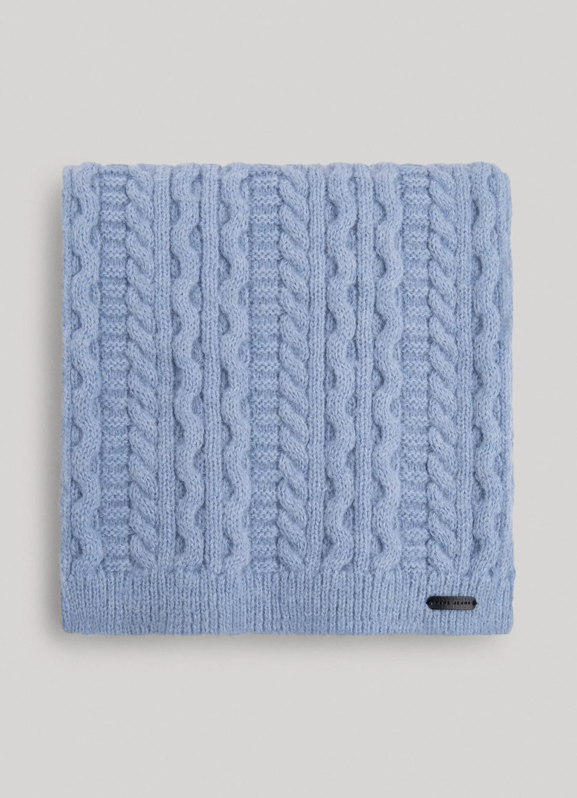 Accessories*KIDS Pepe Jeans BRAIDED CABLE KNIT SCARF Steel Blue