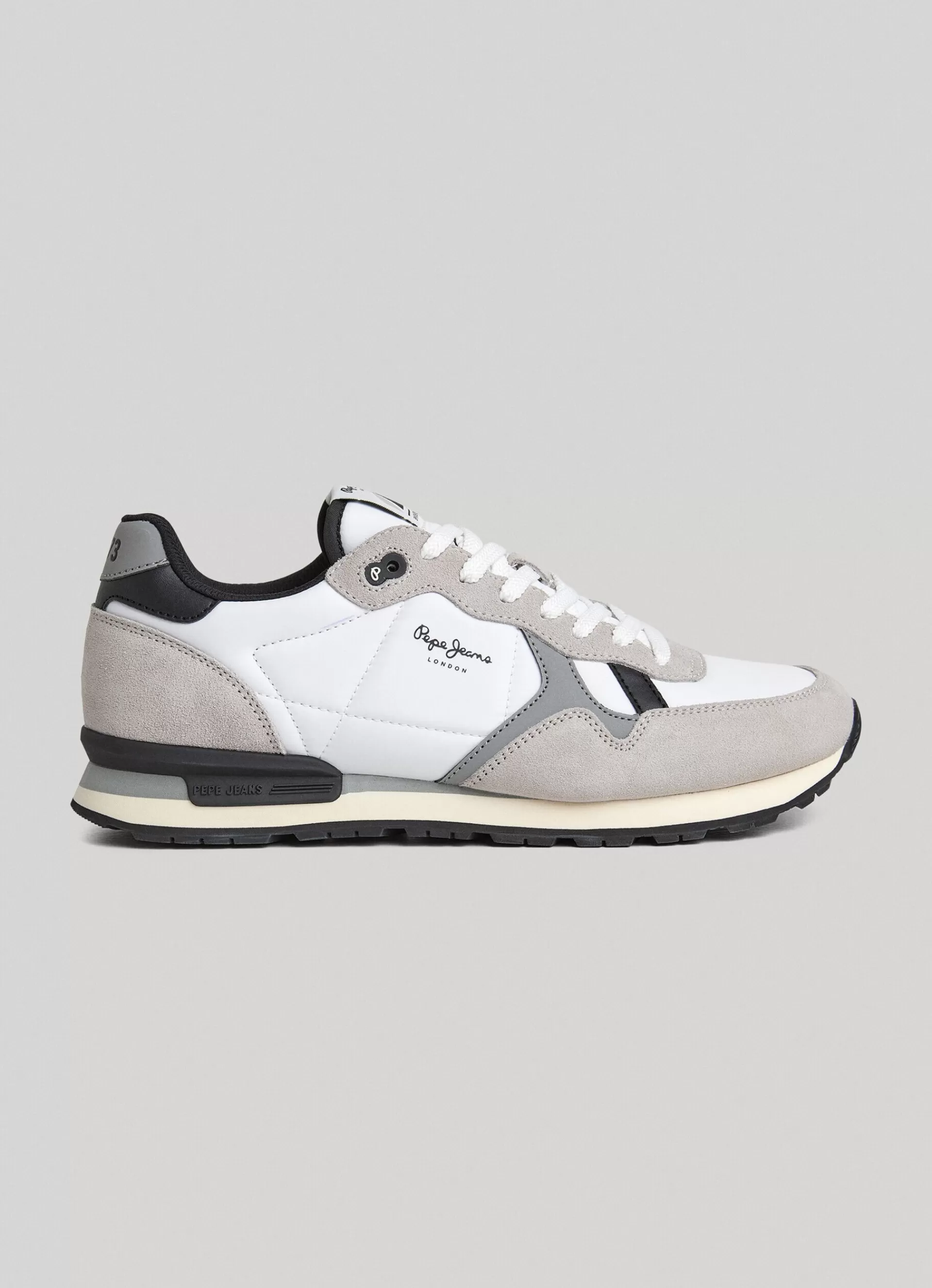 Sneakers*Men Pepe Jeans BRIT REFLECT RUNNING SHOES White