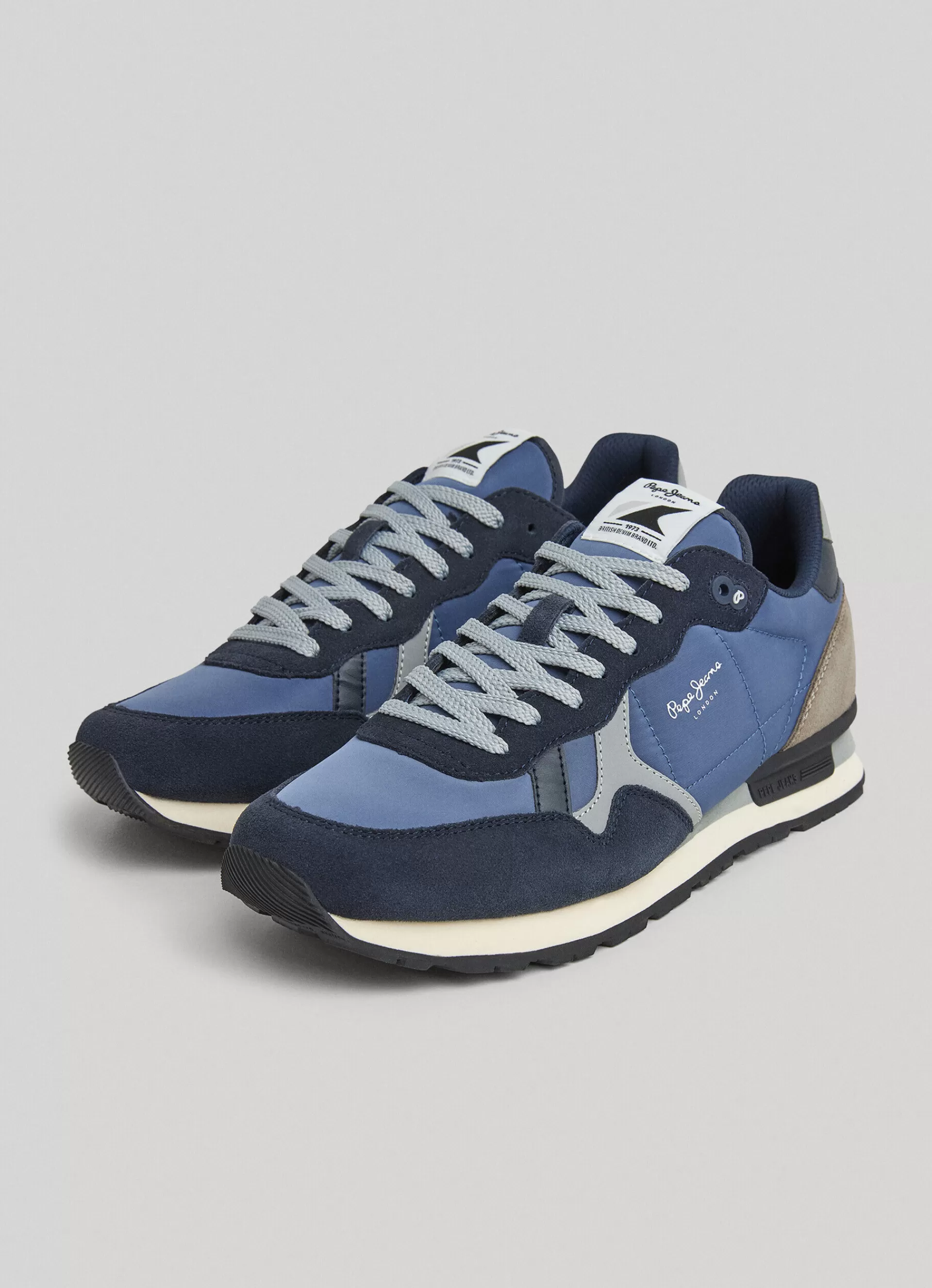 Sneakers*Men Pepe Jeans BRIT REFLECT RUNNING SHOES Navy