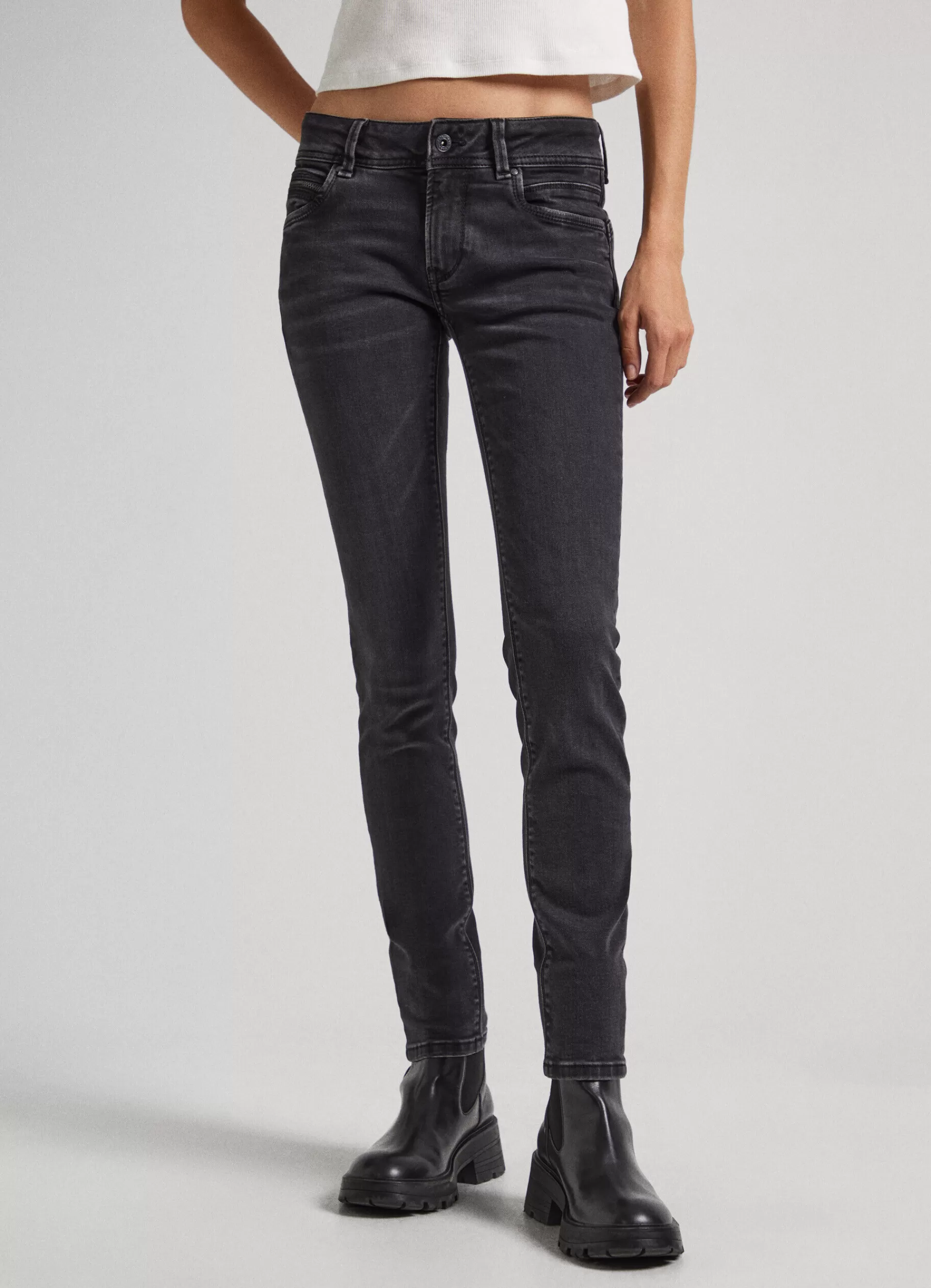 Slim | Jeans*Women Pepe Jeans BROOKE REGULAR FIT MID-RISE JEANS Denim