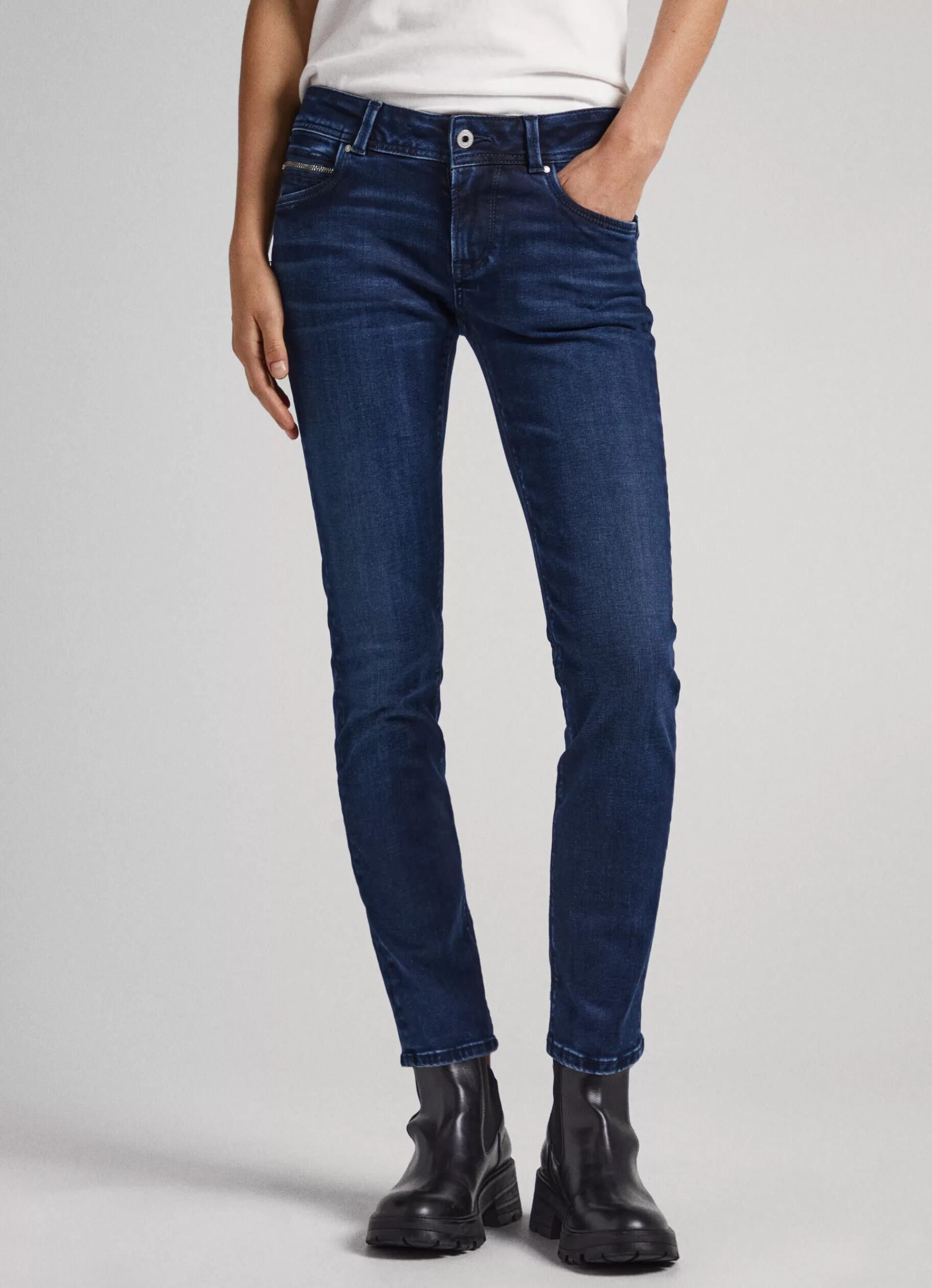 Slim | Jeans*Women Pepe Jeans BROOKE REGULAR FIT MID-RISE JEANS Denim