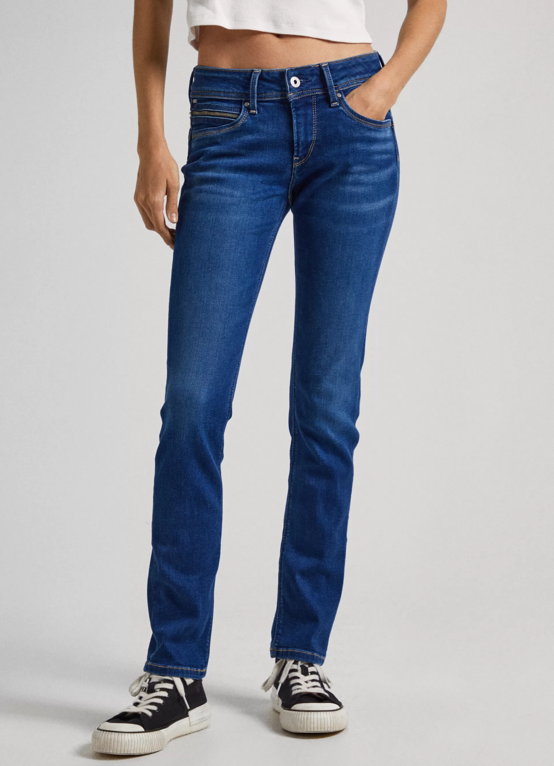 Slim | Jeans*Women Pepe Jeans BROOKE REGULAR FIT MID-RISE JEANS Denim