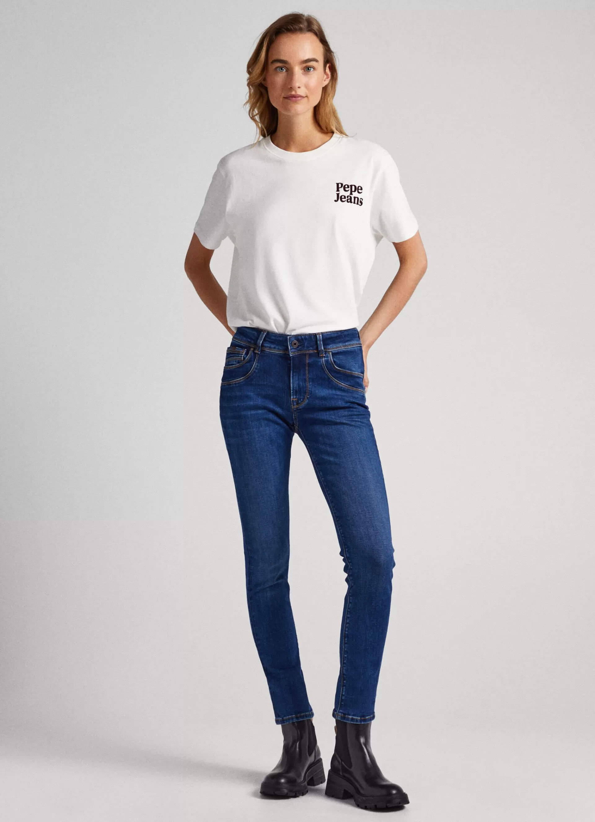 Slim | Jeans*Women Pepe Jeans BROOKES REGULAR FIT MID-RISE JEANS Denim