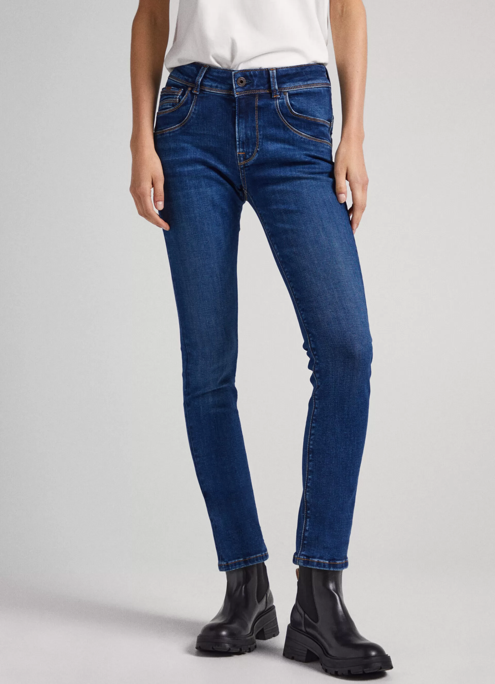 Slim | Jeans*Women Pepe Jeans BROOKES REGULAR FIT MID-RISE JEANS Denim