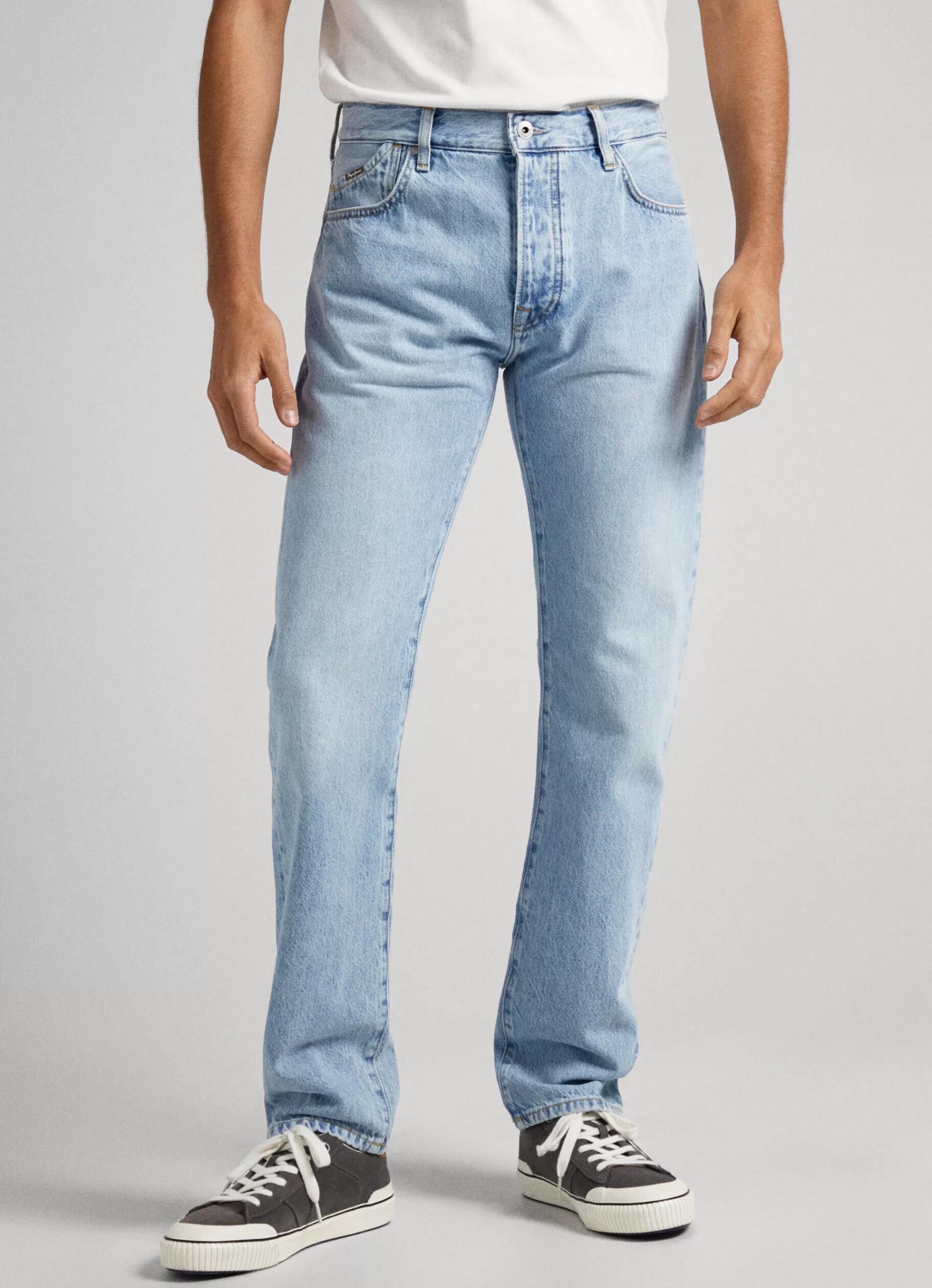 Jeans*Men Pepe Jeans BYRON RELAXED FIT MID-RISE JEANS Denim