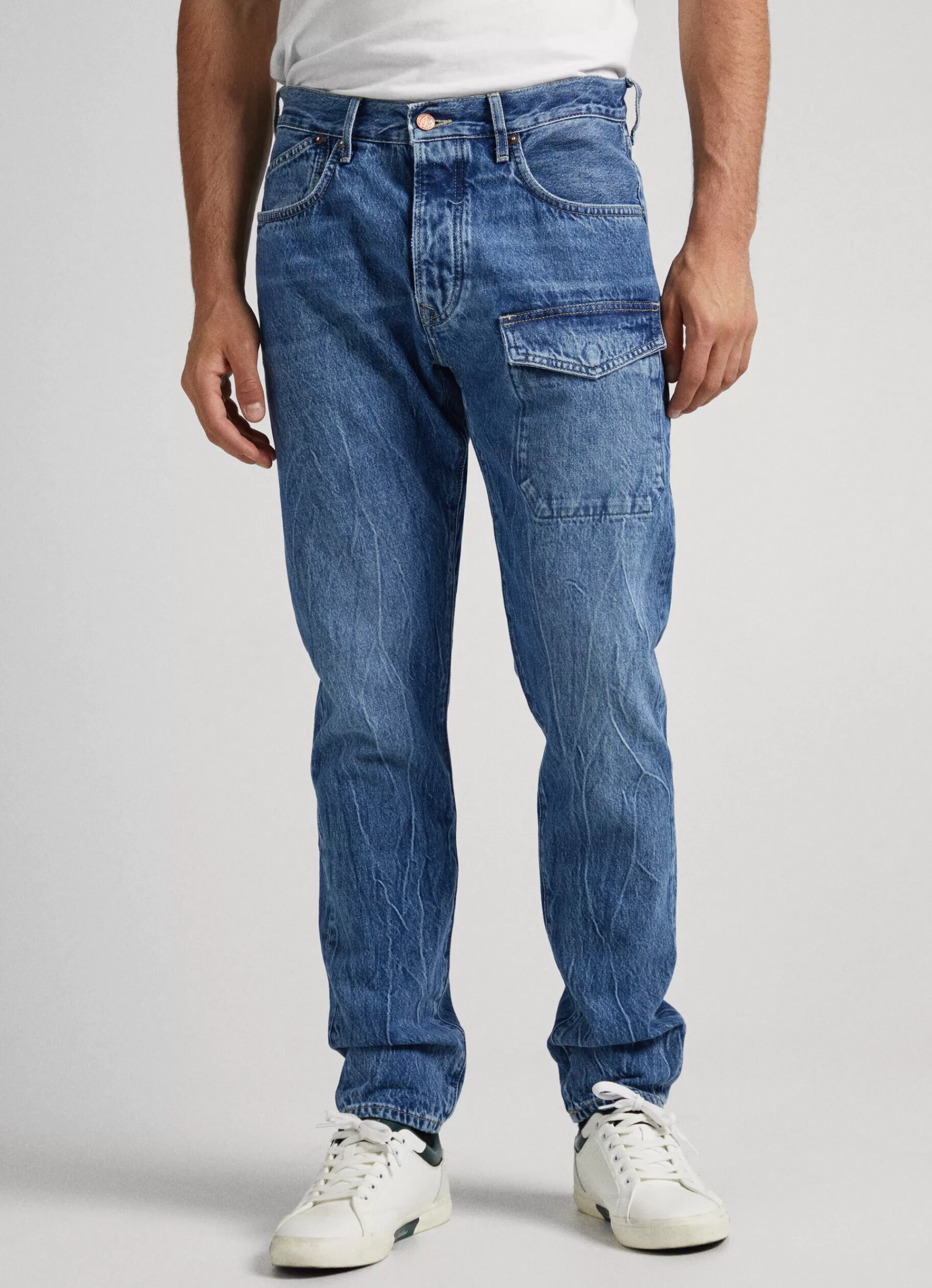 Jeans*Men Pepe Jeans CALLEN RELAXED FIT MID-RISE JEANS Denim