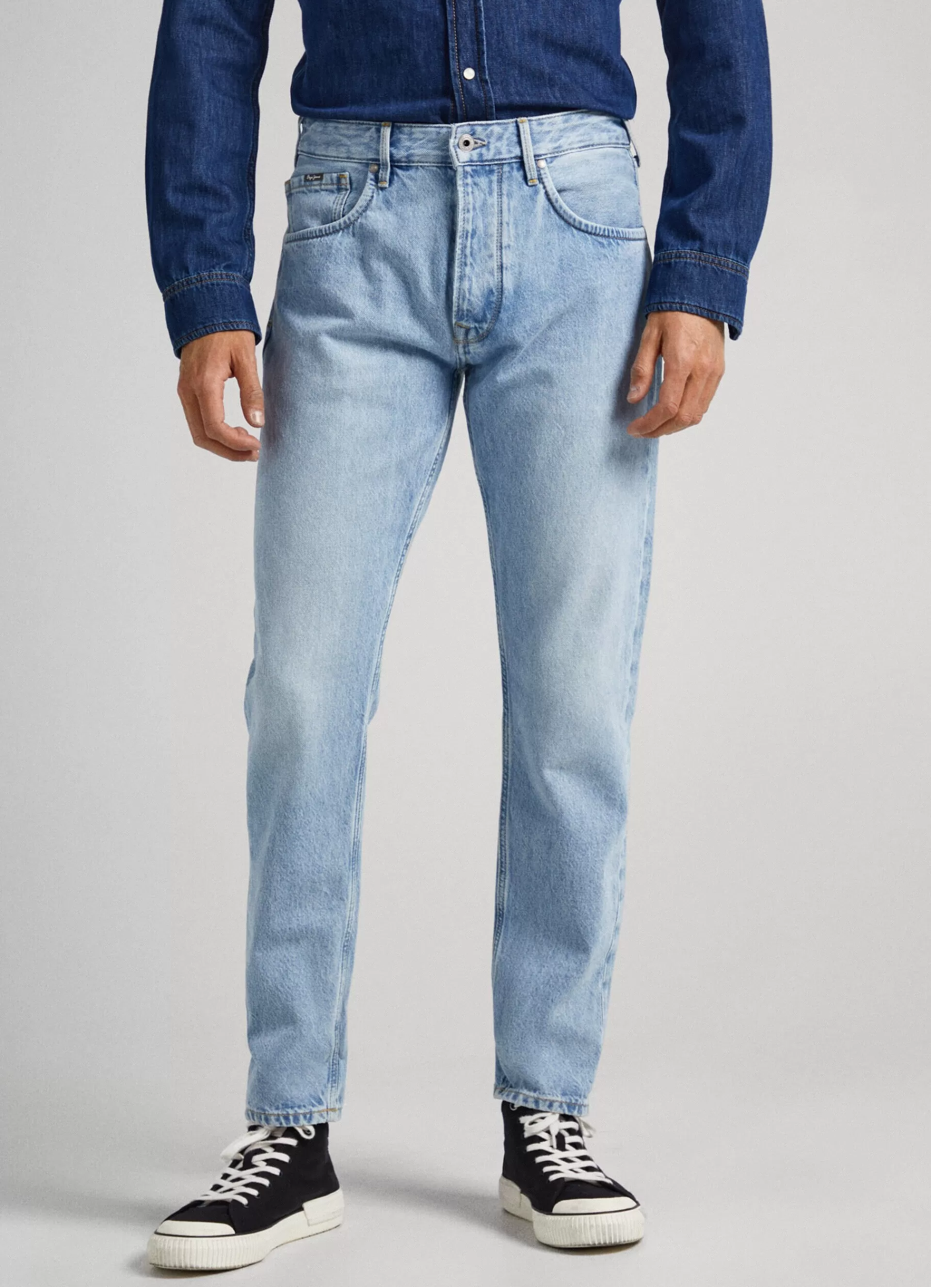 Jeans*Men Pepe Jeans CALLEN RELAXED FIT MID-RISE JEANS Denim