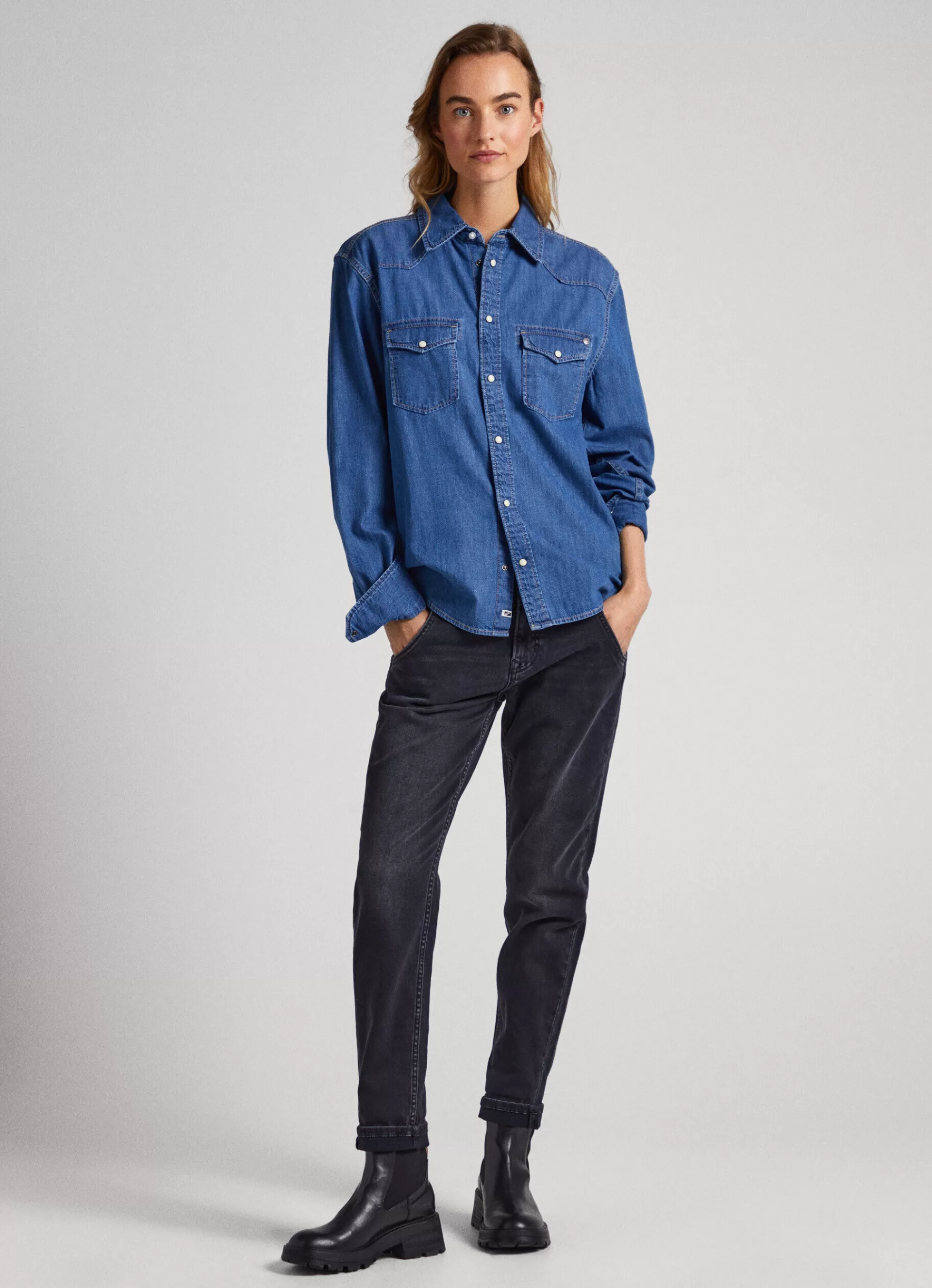 Trends | Jeans*Women Pepe Jeans CAREY RELAXED FIT MID-RISE JEANS Denim