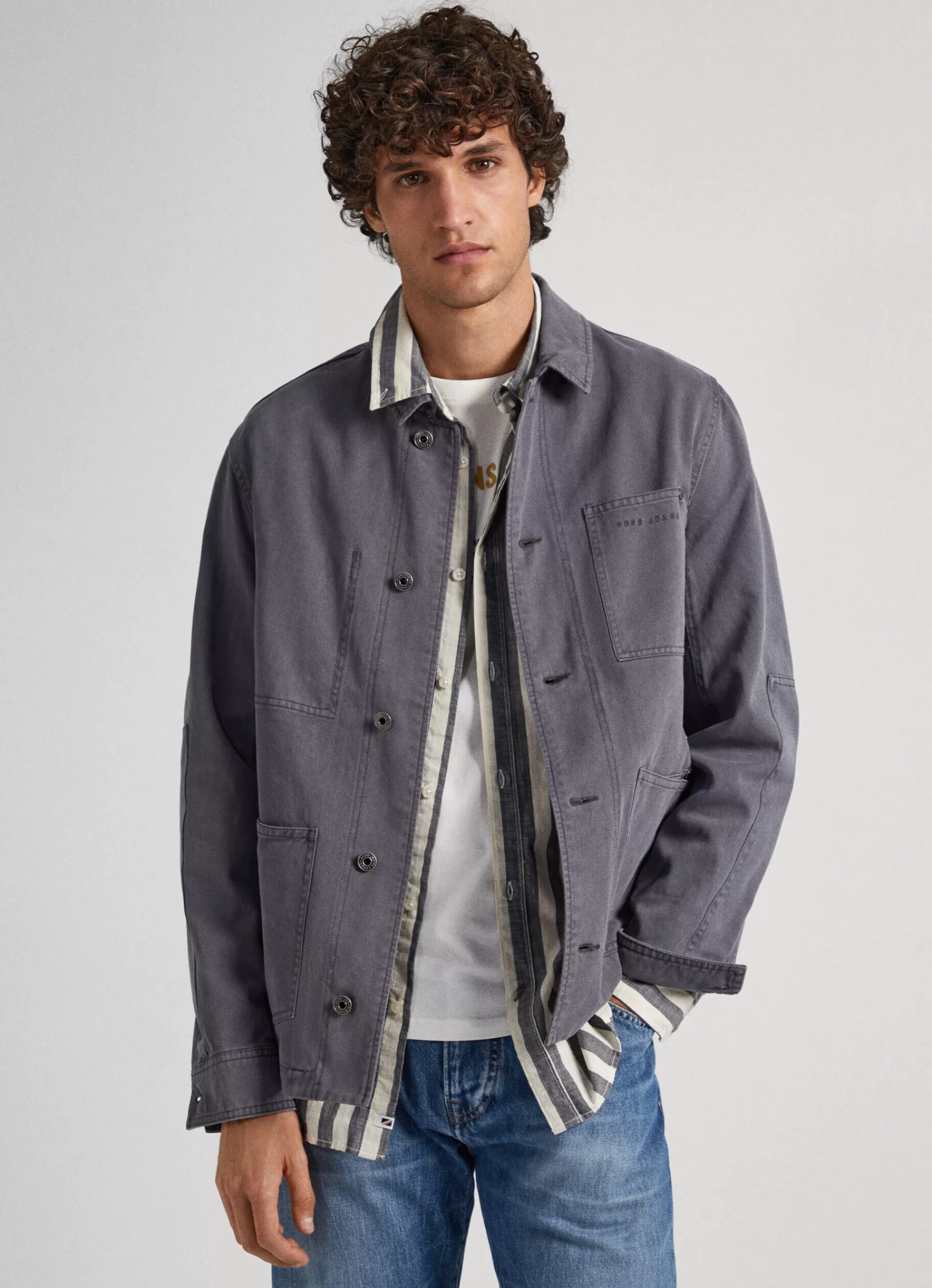 Coats & Jackets*Men Pepe Jeans CARPENTER JACKET Thunder Grey