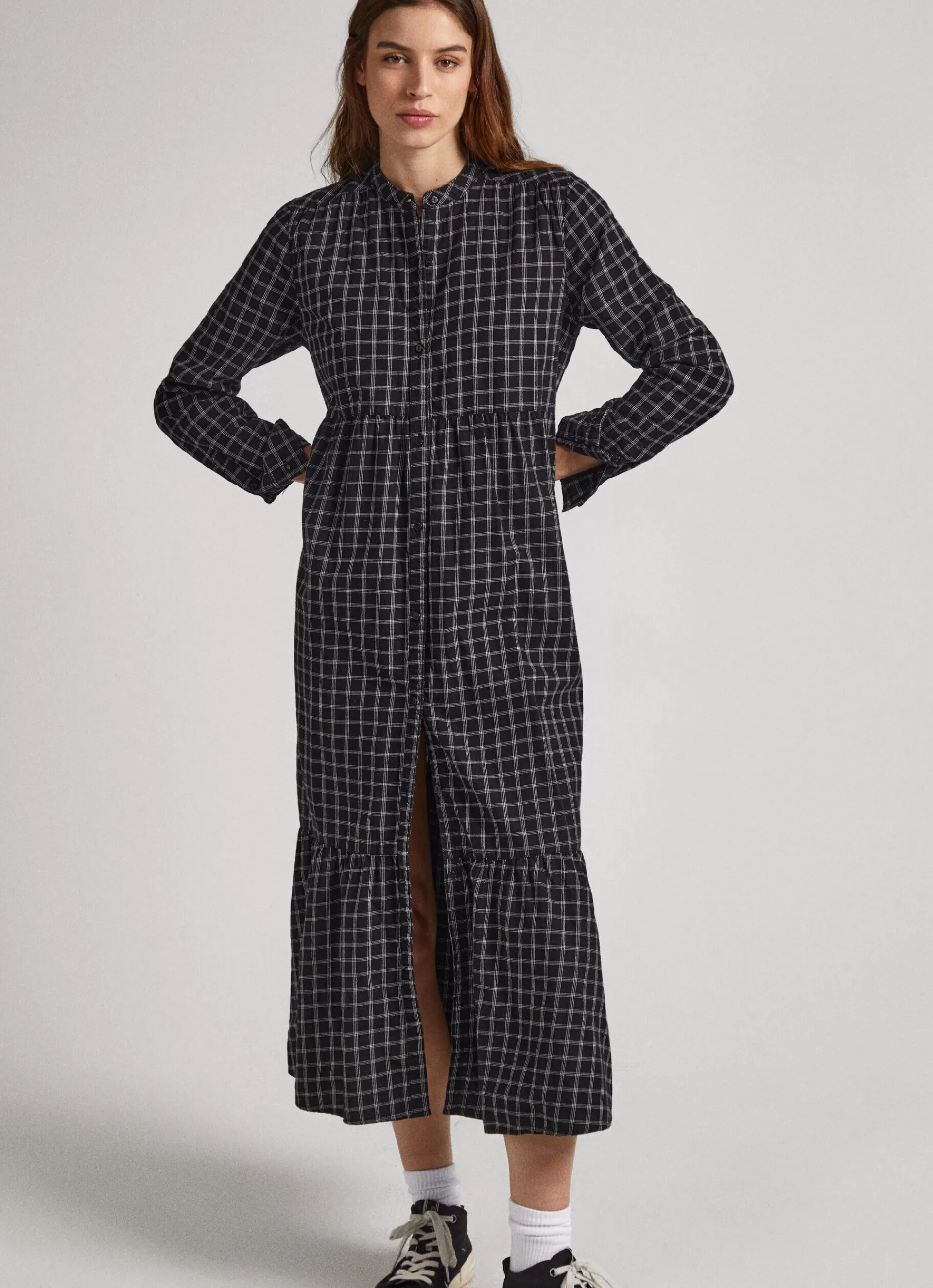 Dresses & Jumpsuits*Women Pepe Jeans CHECKED COTTON DRESS Multi