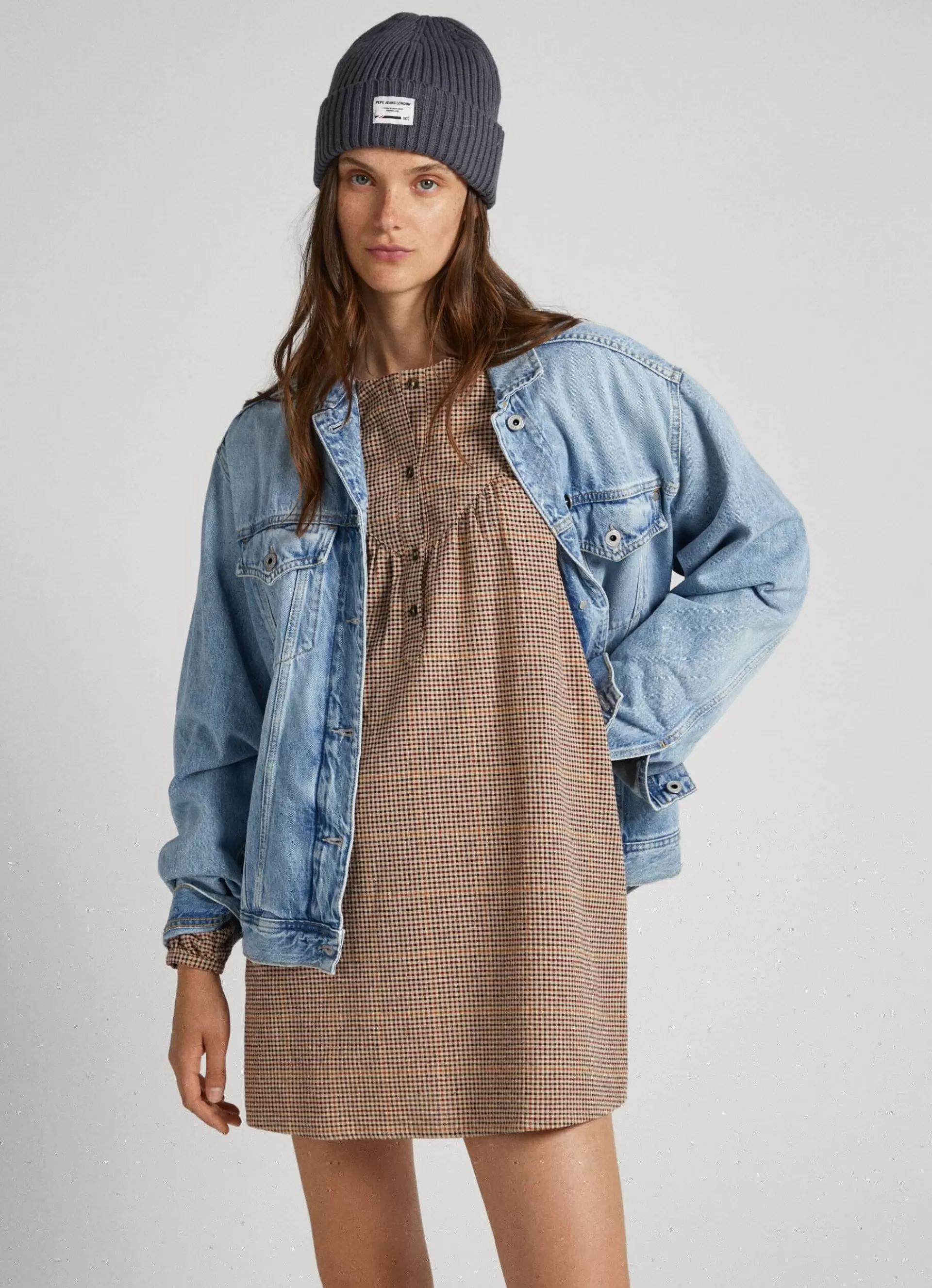 Dresses & Jumpsuits*Women Pepe Jeans CHECKED COTTON DRESS Multi