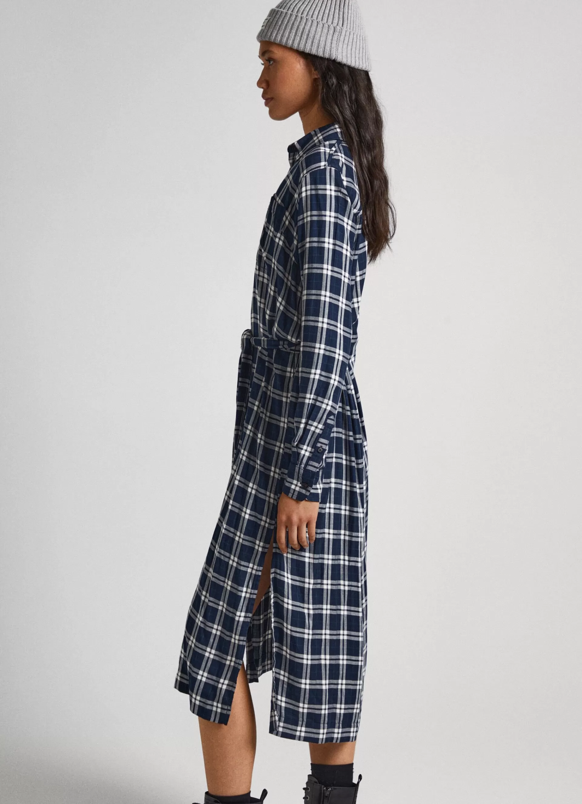 Dresses & Jumpsuits*Women Pepe Jeans CHECKED DRESS WITH BELT Multi