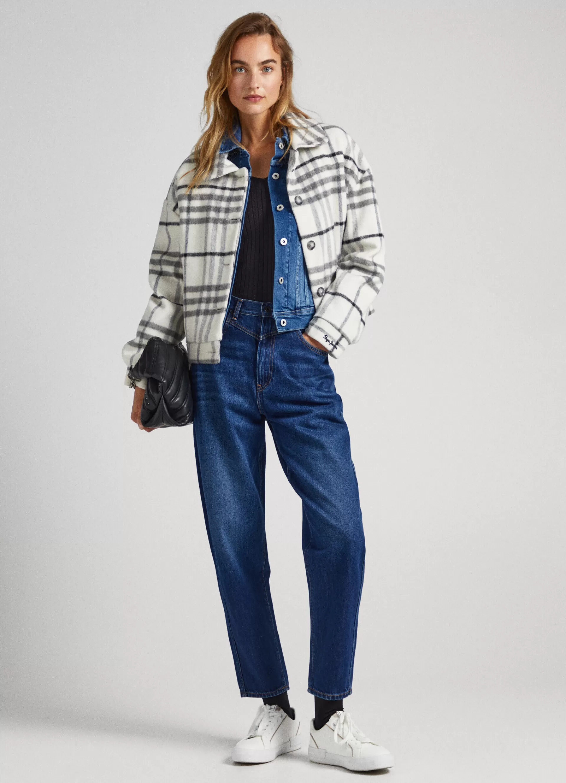 Coats & Jackets*Women Pepe Jeans CHECKED WOOL JACKET Multi