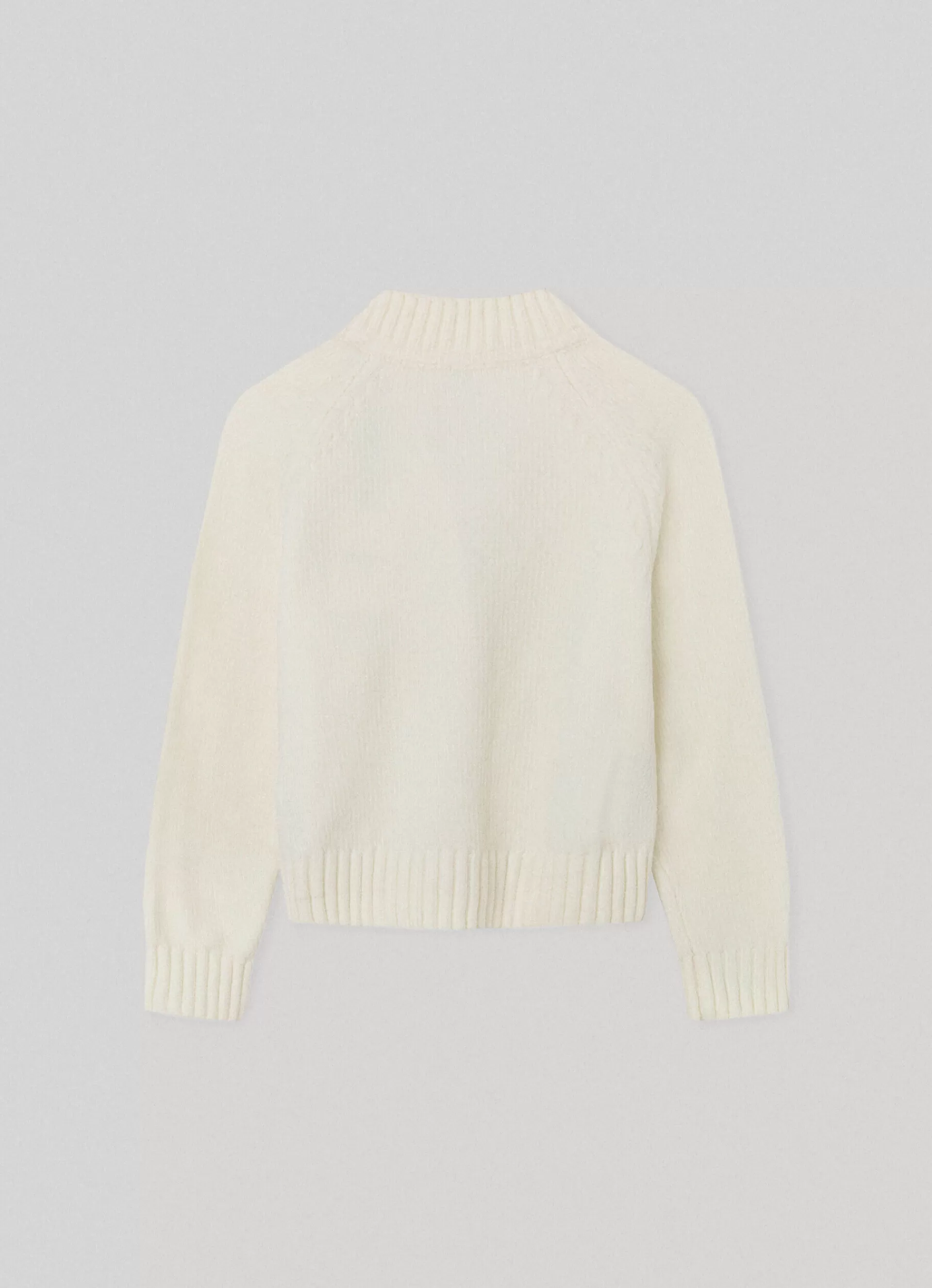 Sweats & Knits*KIDS Pepe Jeans CHENILLE CARDIGAN Mousse White