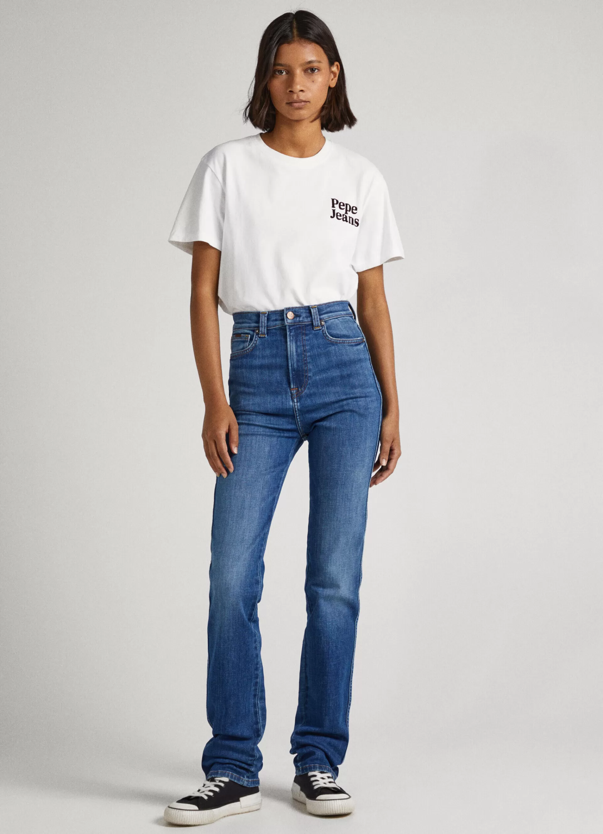 Straight | Jeans*Women Pepe Jeans CLEO STRAIGHT FIT HIGH-RISE JEANS Denim