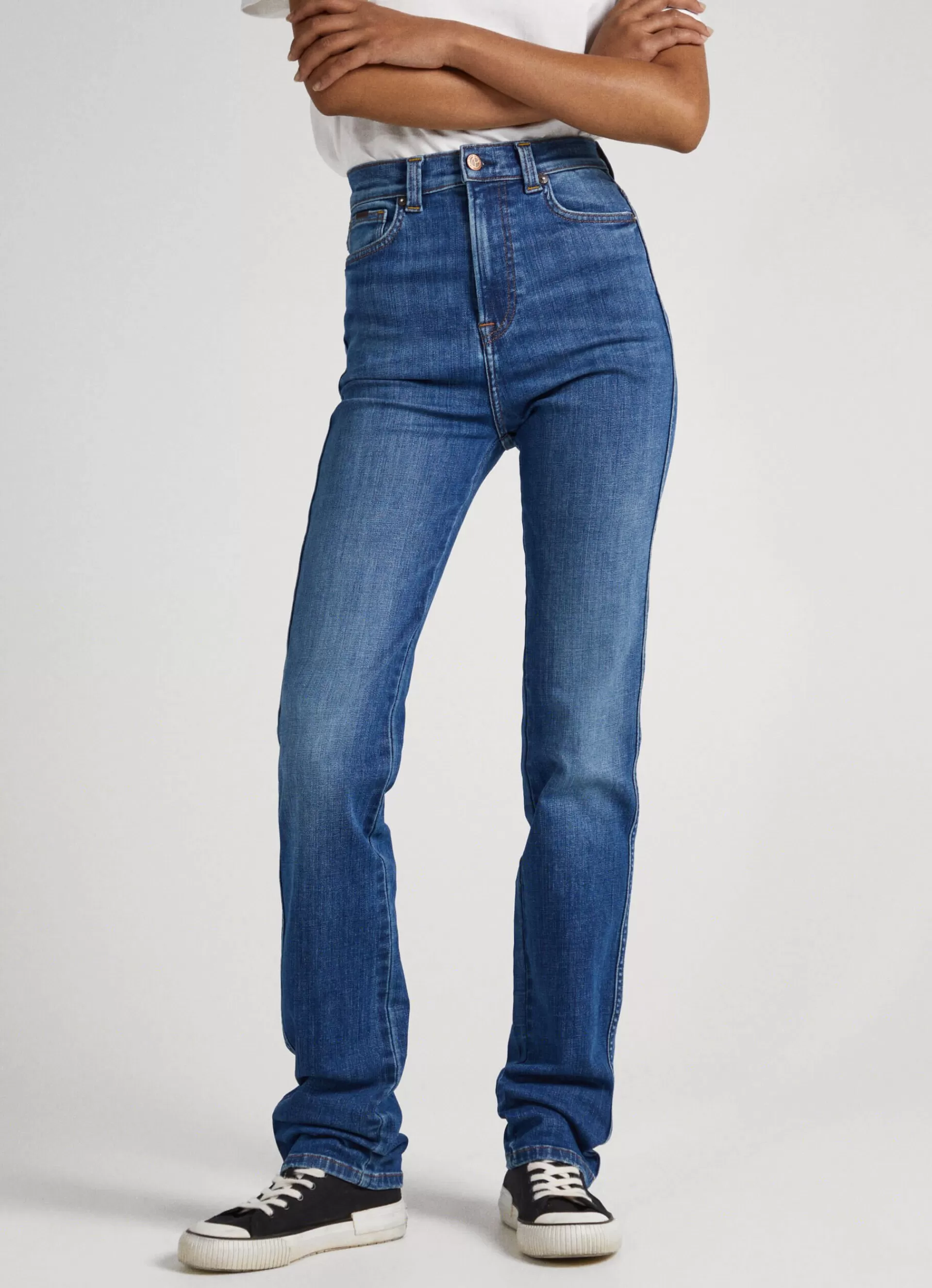 Straight | Jeans*Women Pepe Jeans CLEO STRAIGHT FIT HIGH-RISE JEANS Denim