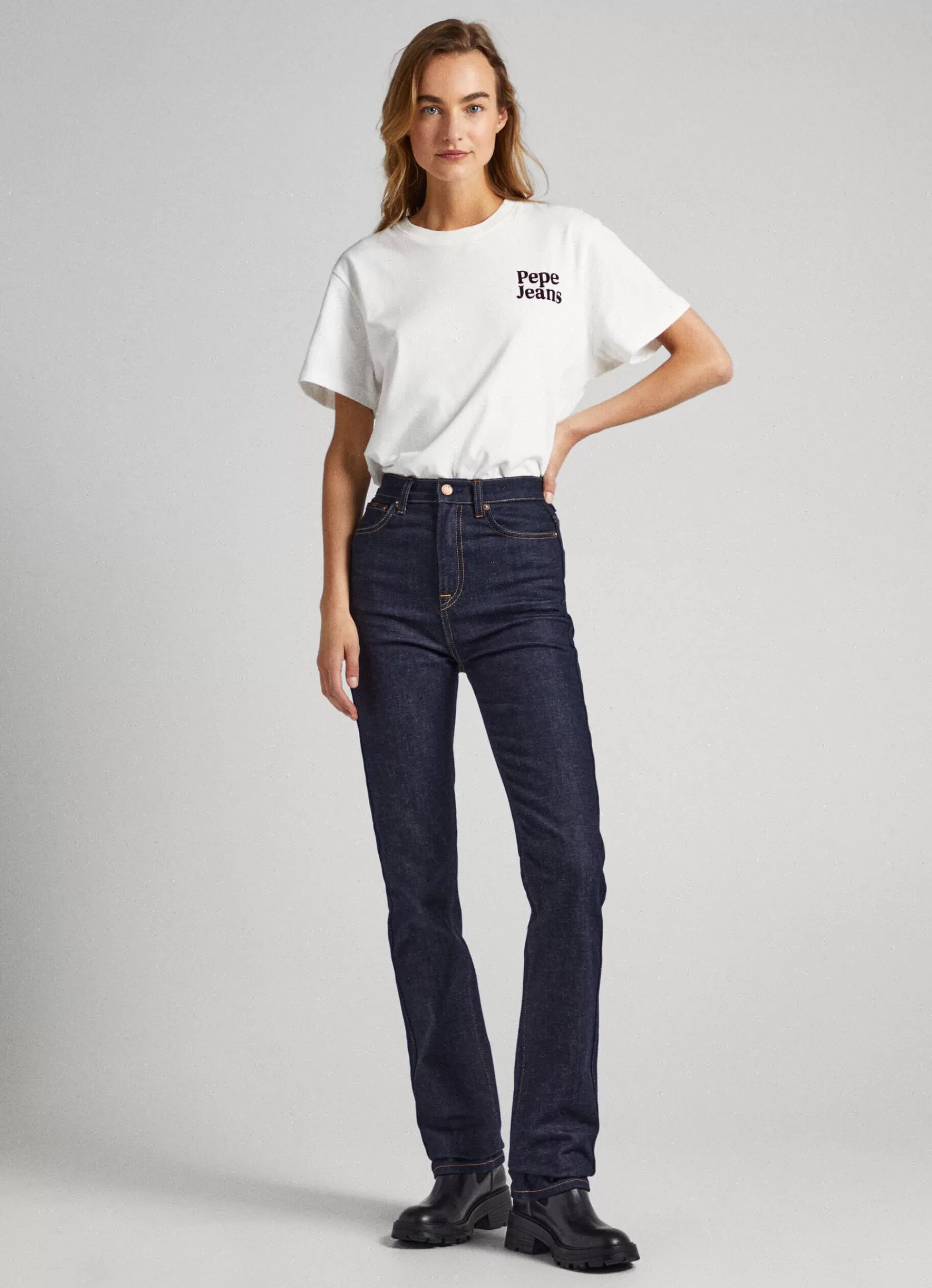 Straight | Jeans*Women Pepe Jeans CLEO STRAIGHT FIT HIGH-RISE JEANS Denim