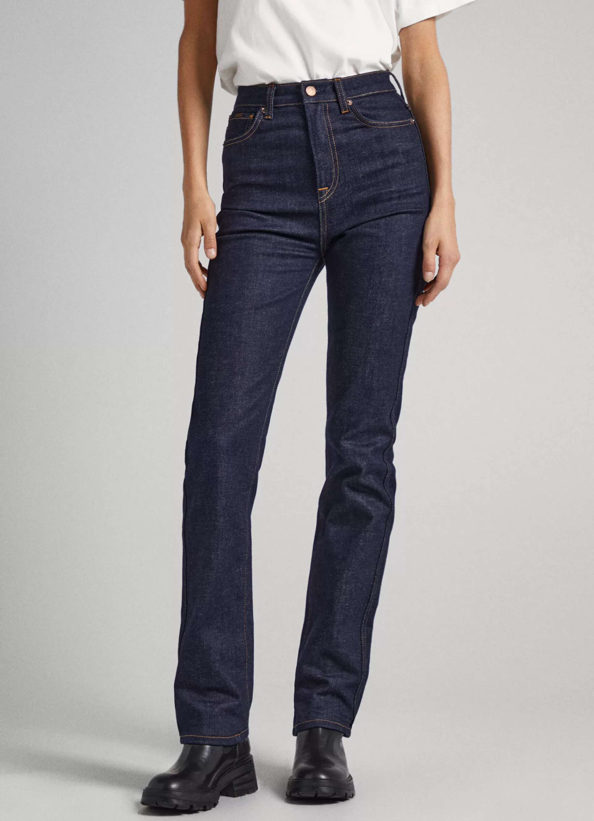 Straight | Jeans*Women Pepe Jeans CLEO STRAIGHT FIT HIGH-RISE JEANS Denim