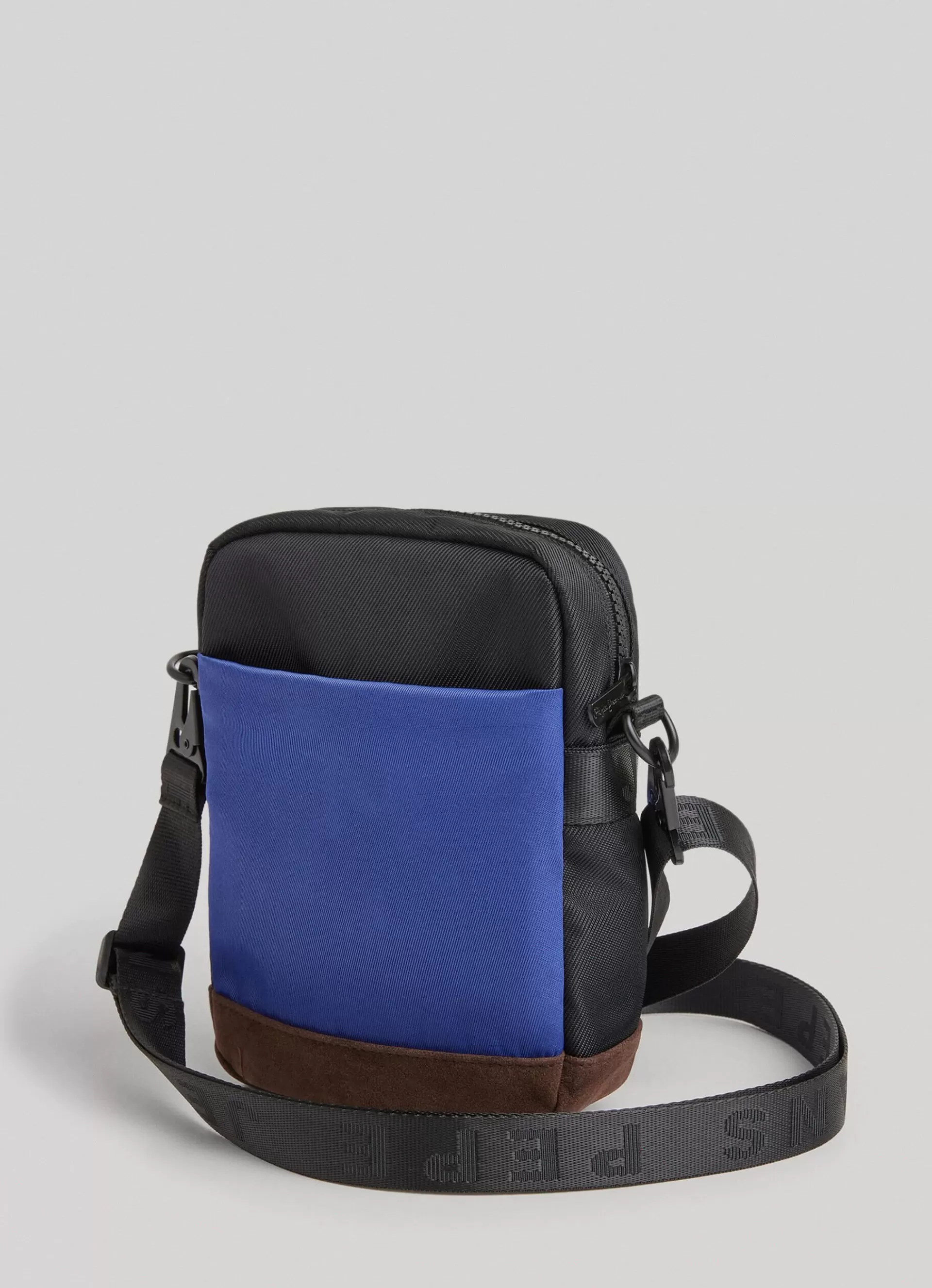 Bags & Backpacks*Men Pepe Jeans COMBINED FABRIC SHOULDER BAG Blue