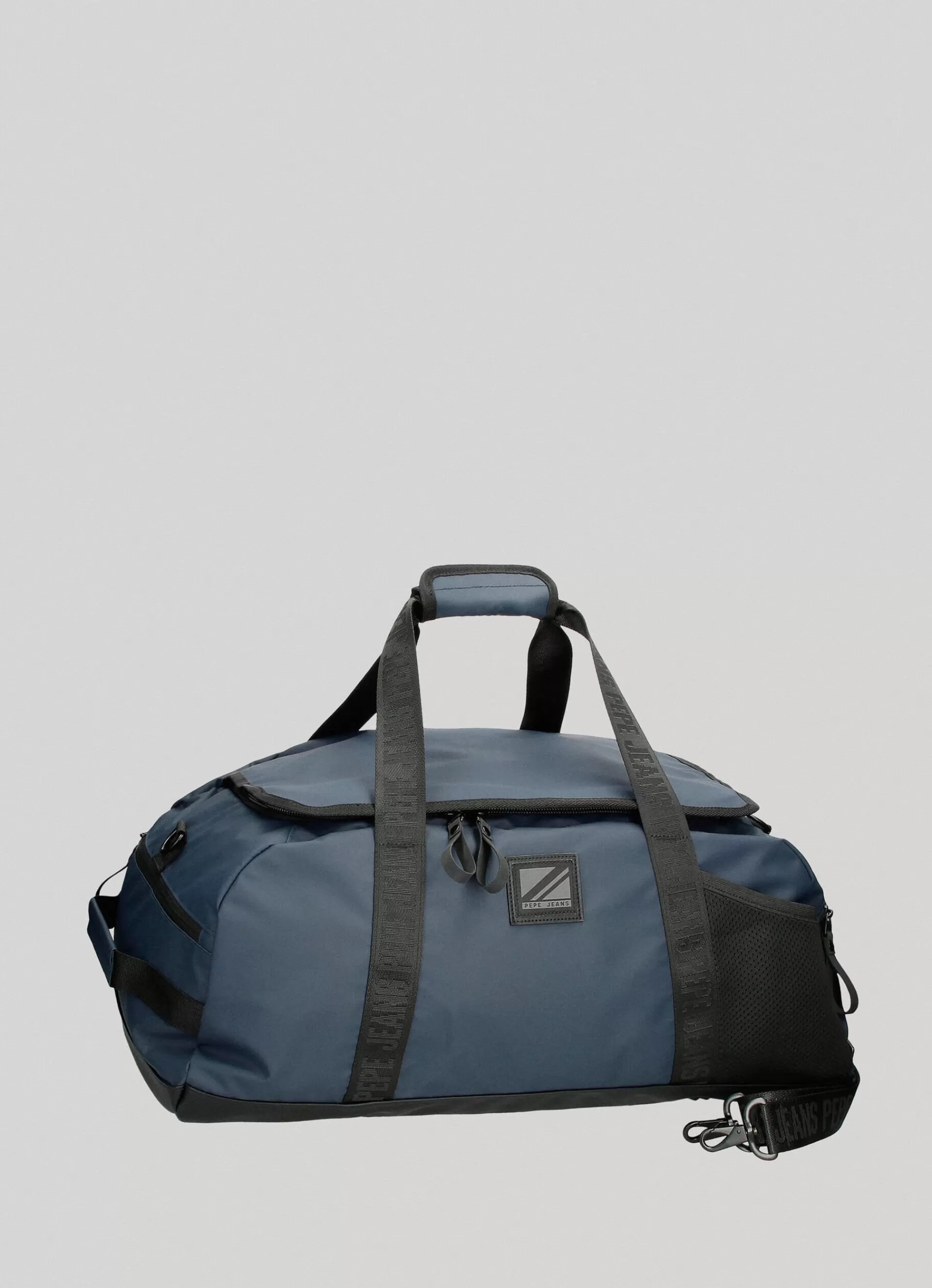 Bags & Backpacks*Men Pepe Jeans COMBINED FABRIC TRAVEL BAG Dulwich Blue- Not Available