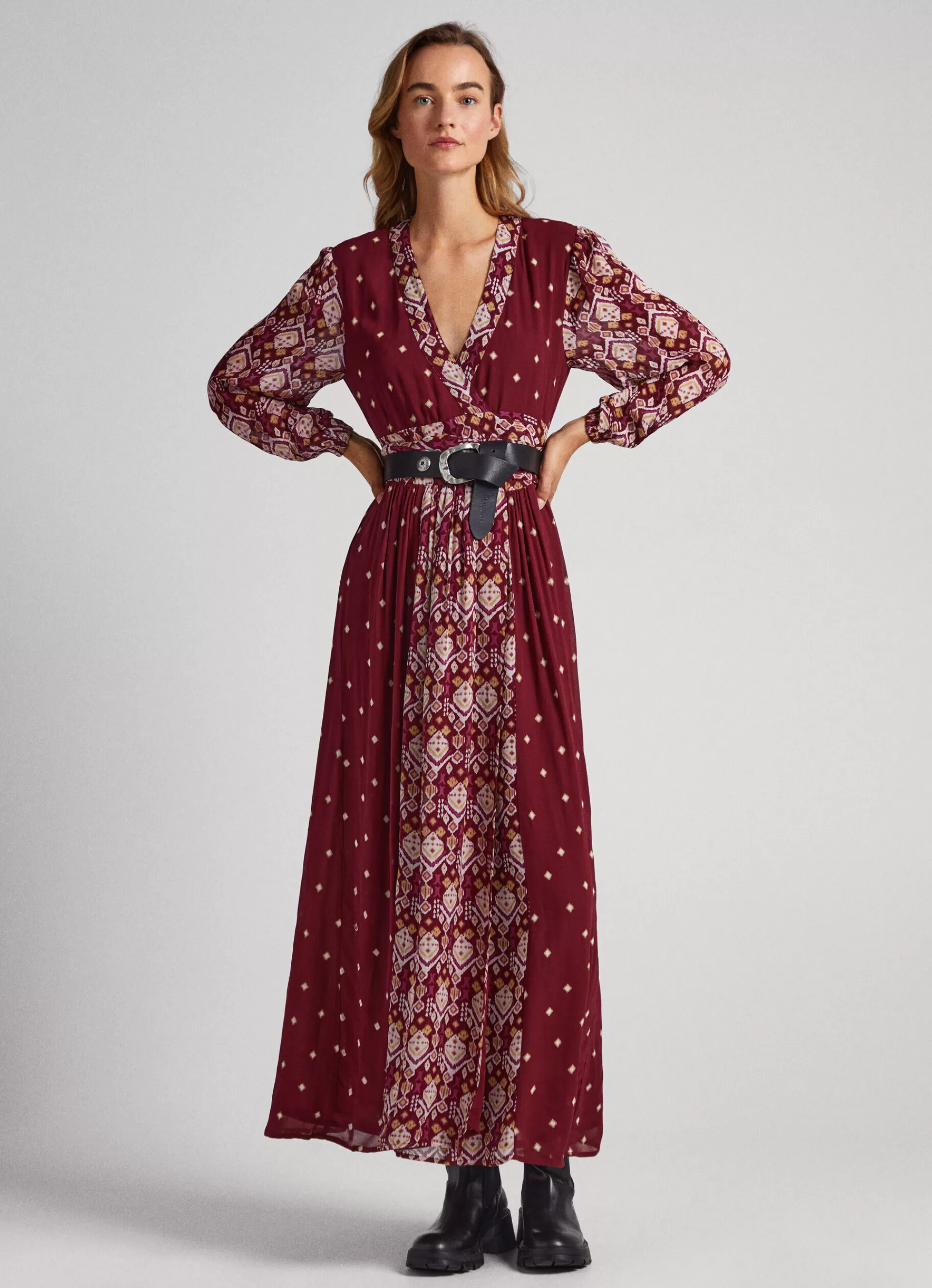 Dresses & Jumpsuits*Women Pepe Jeans COMBINED PRINT DRESS Multi