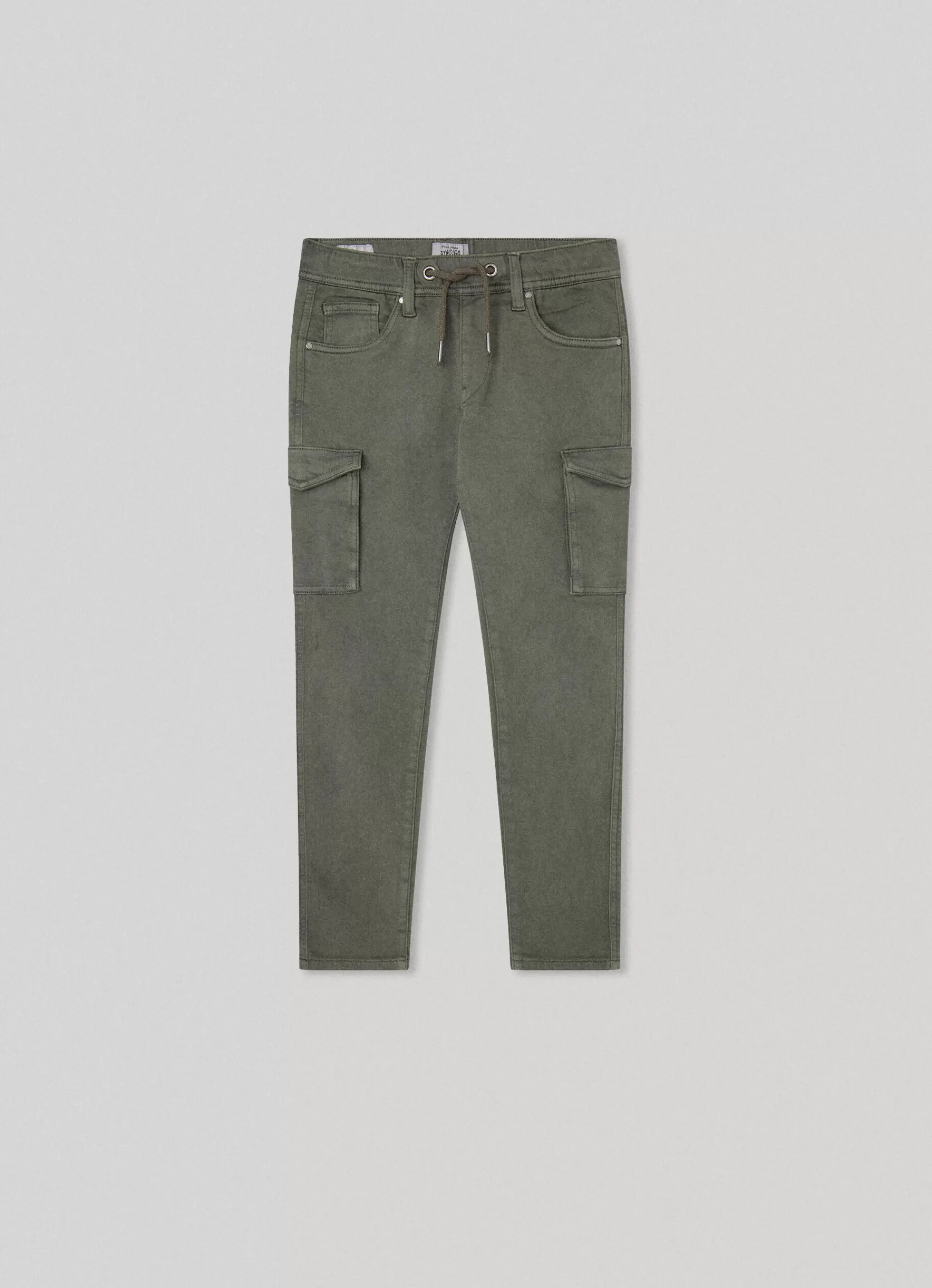 Trousers*KIDS Pepe Jeans COTTON JOGGERS Olive Green