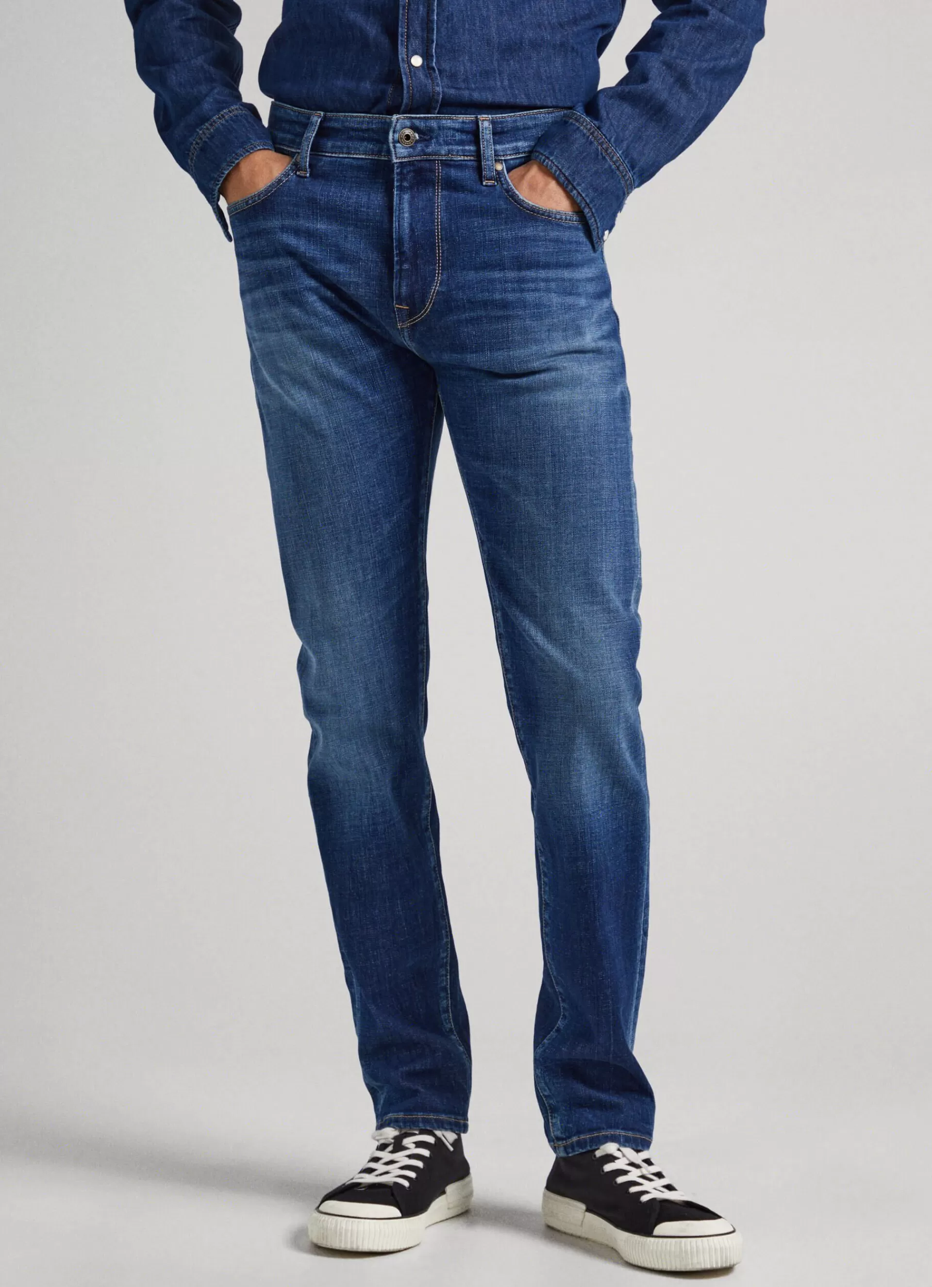 Slim | Jeans*Men Pepe Jeans CRANE SLIM FIT MID-RISE JEANS Denim