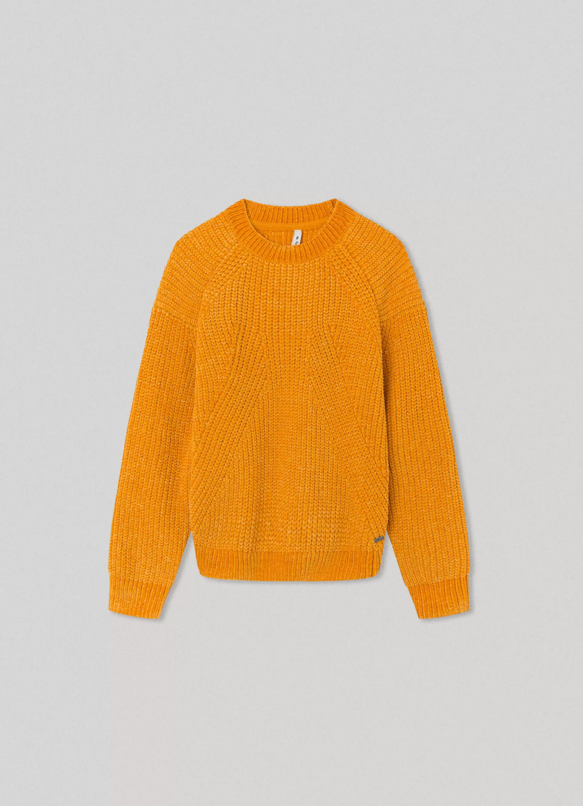 Sweats & Knits*KIDS Pepe Jeans CREW NECK CHENILLE KNIT Ochre Yellow