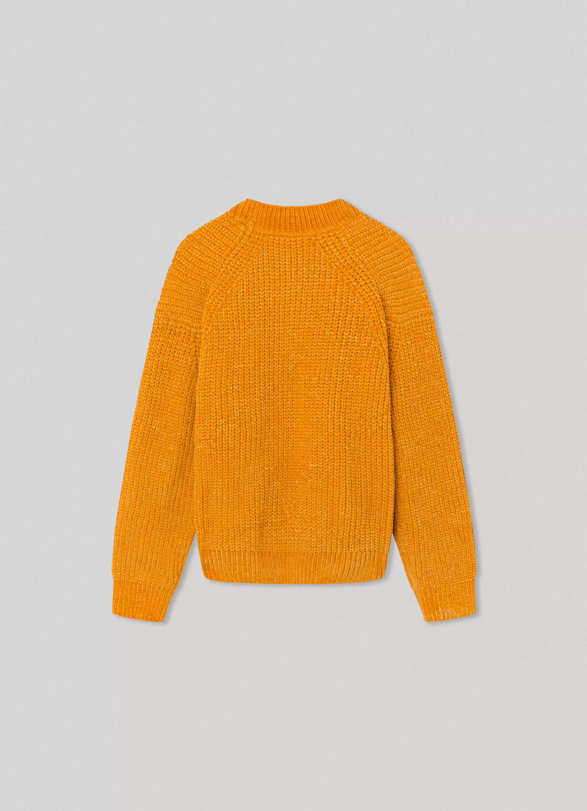 Sweats & Knits*KIDS Pepe Jeans CREW NECK CHENILLE KNIT Ochre Yellow