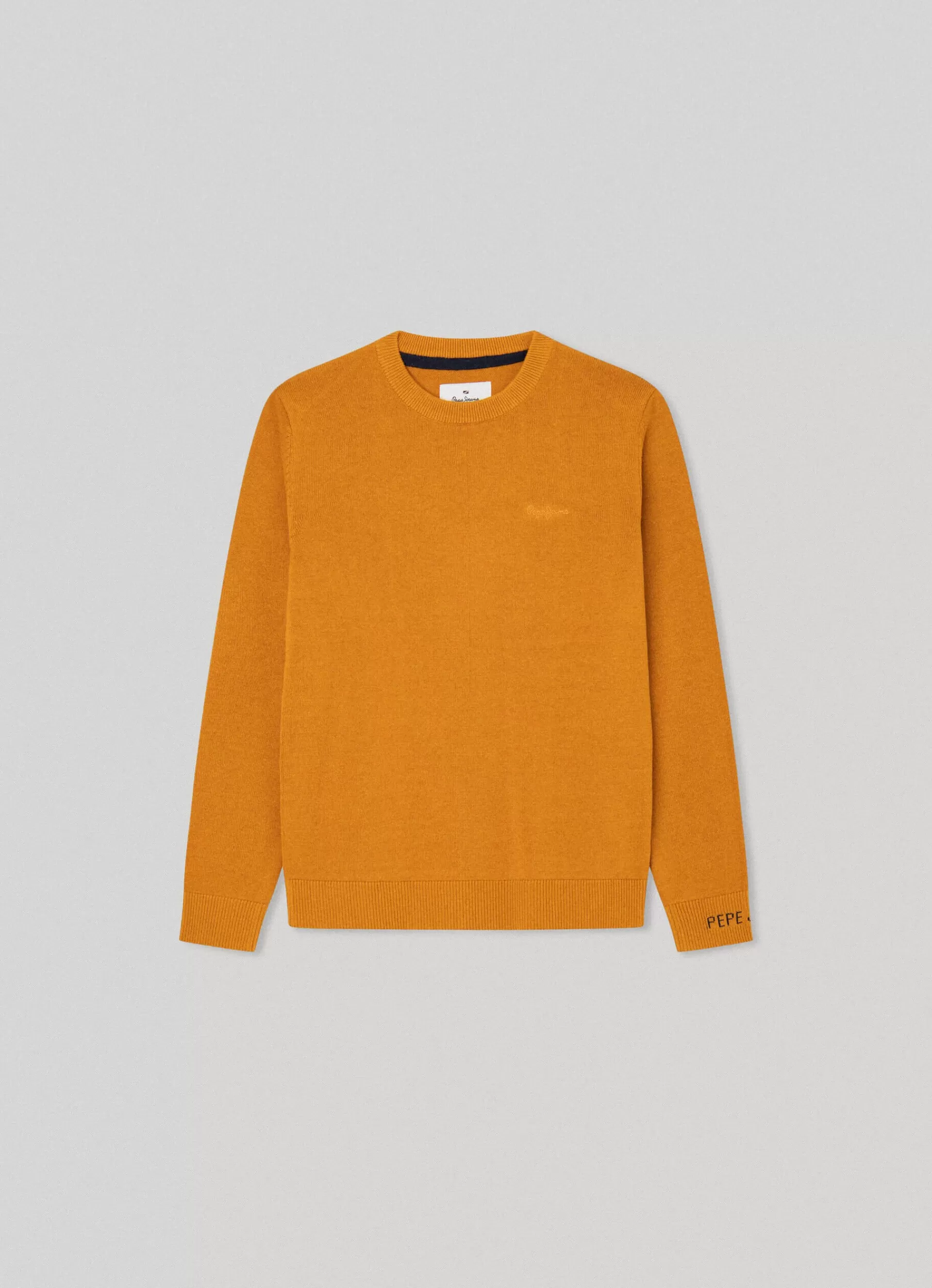 Sweats*KIDS Pepe Jeans CREW NECK COTTON KNIT Ochre Yellow