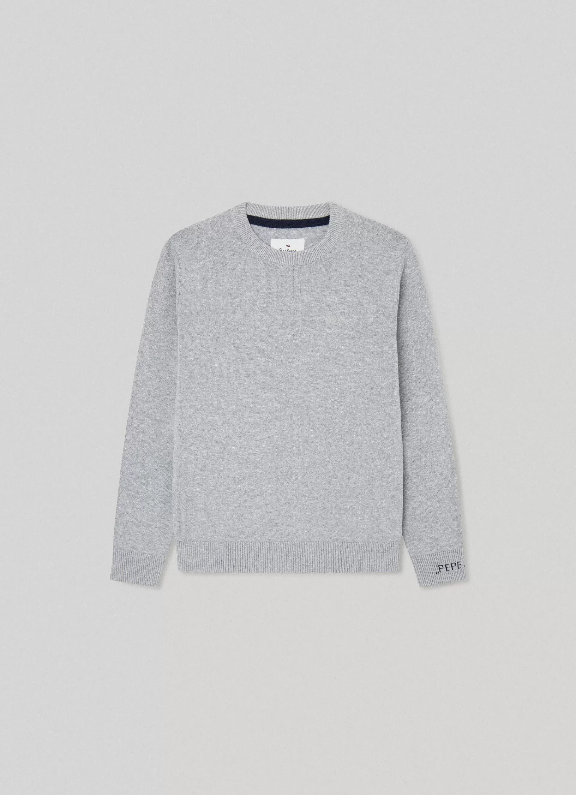 Sweats*KIDS Pepe Jeans CREW NECK COTTON KNIT Marl Grey