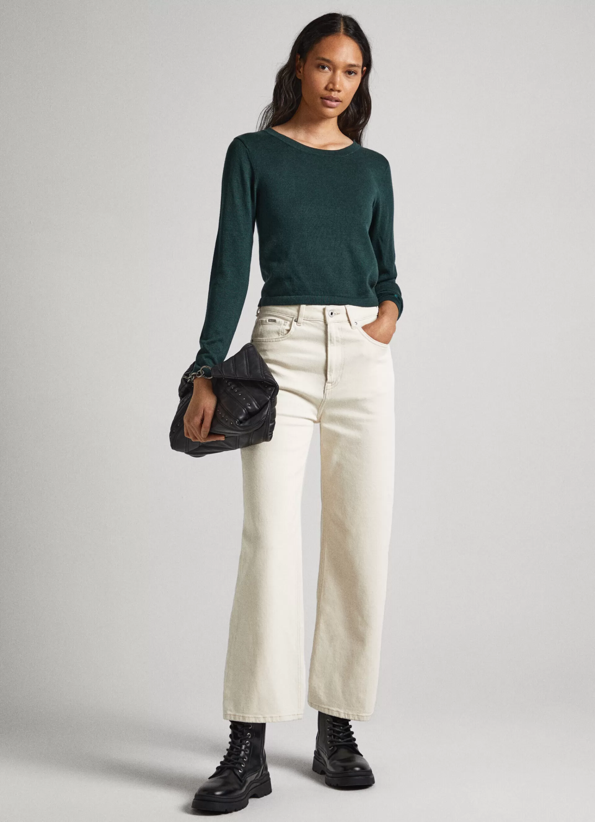 Sweaters & Cardigans | Knitwear*Women Pepe Jeans CROPPED FIT KNIT TOP Regent Green