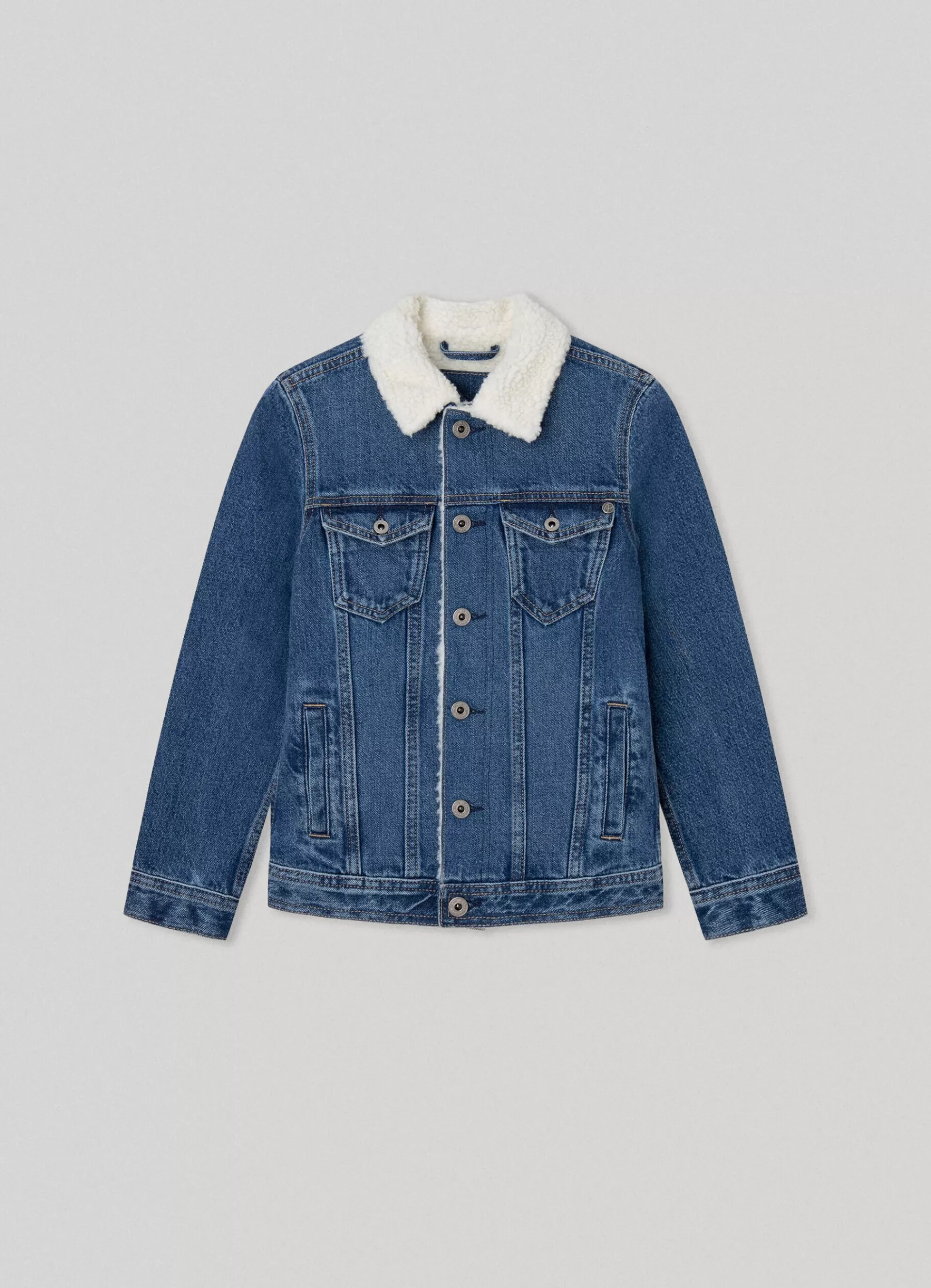 Coats & Jackets*KIDS Pepe Jeans JACKET W/ SHEEPSKIN LINING Denim