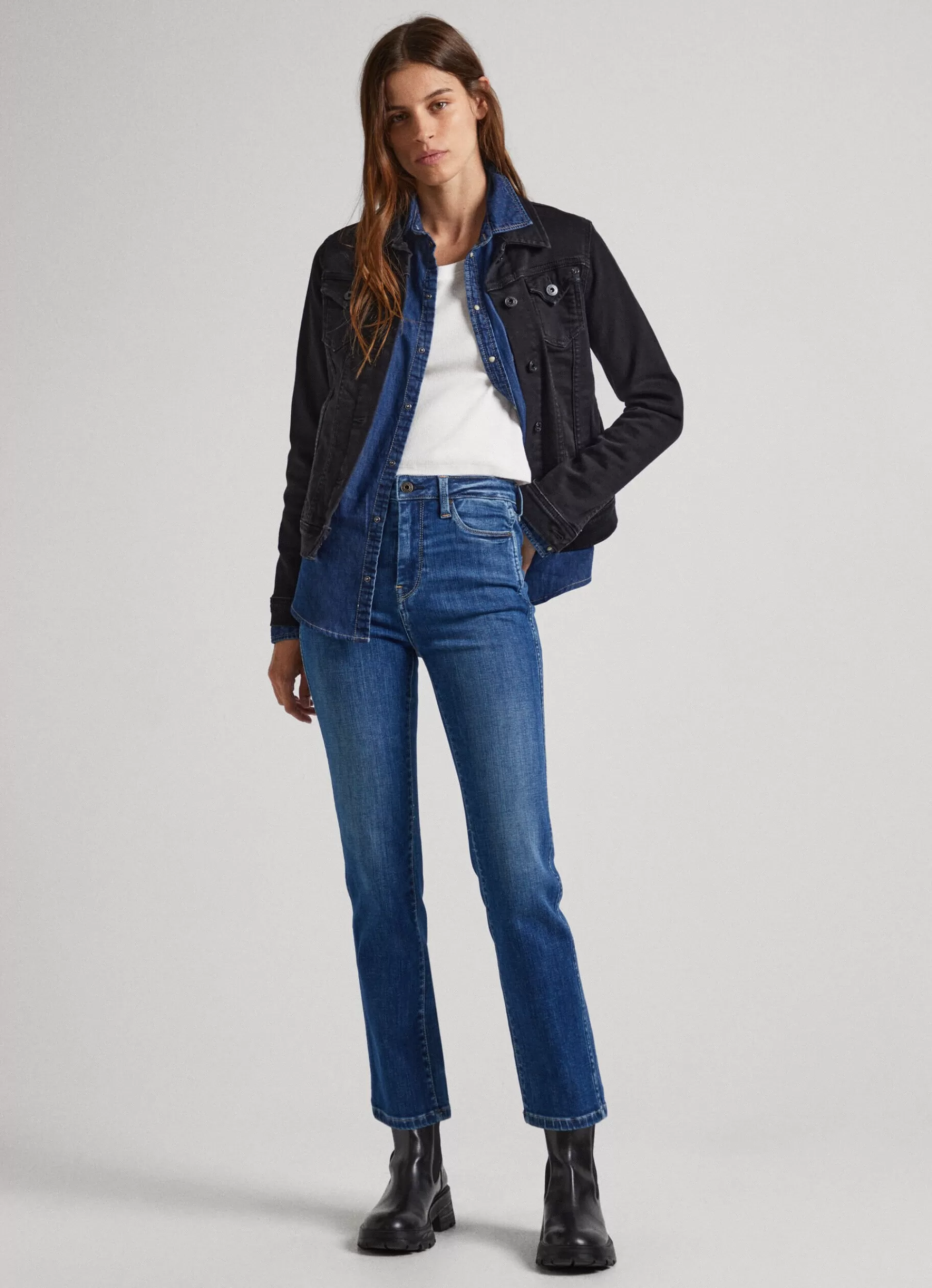 Trends | Jeans*Women Pepe Jeans DION 7/8 SLIM FIT HIGH-RISE JEANS Denim